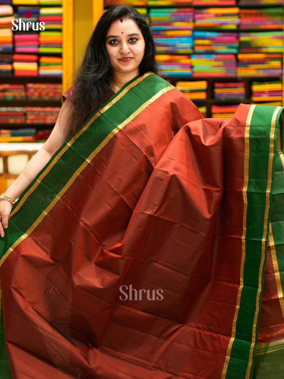 Kanchipuram silk Saree - EES11254 - Shop on Shrus.com