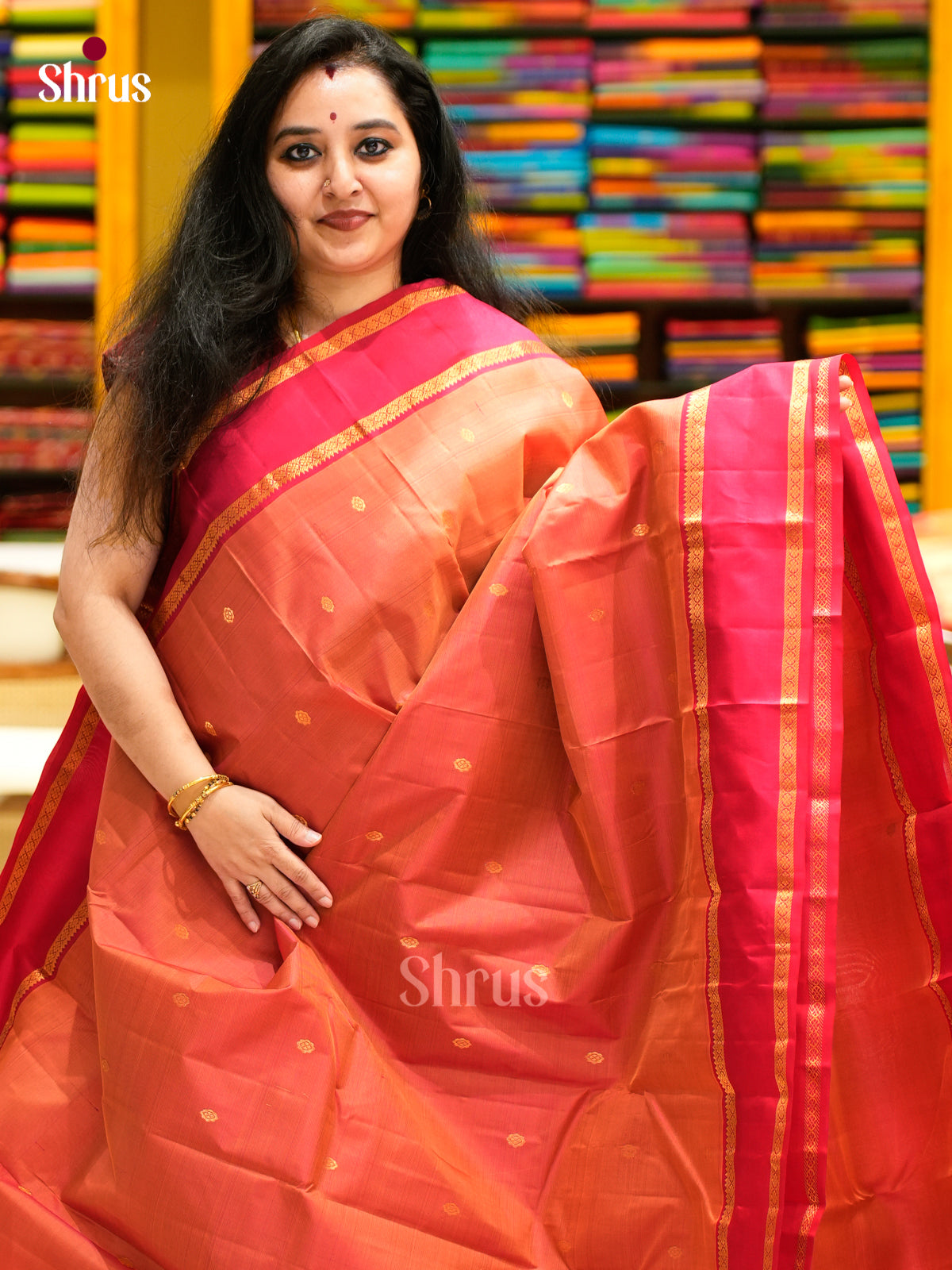 Kanchipuram silk Saree - EES11256 - Shop on Shrus.com