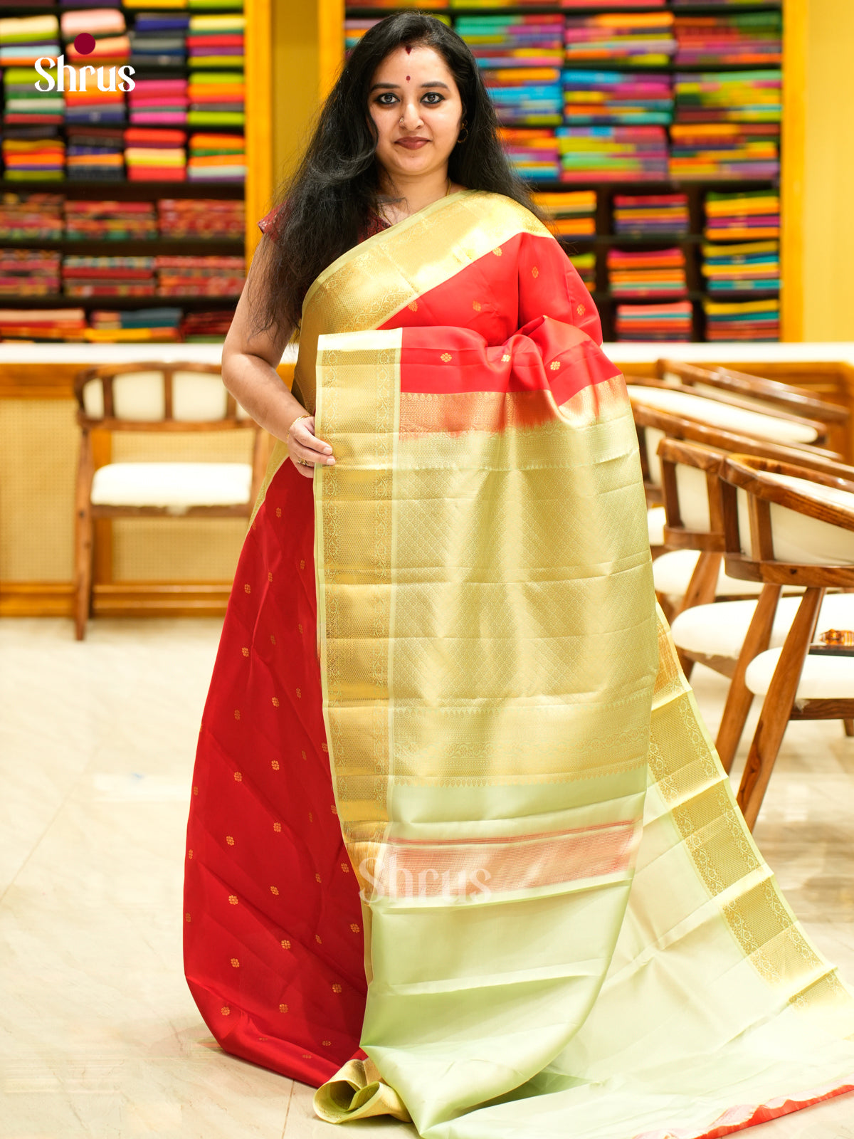 Kanchipuram-halfpure Saree - EES11261 - Shop on Shrus.com