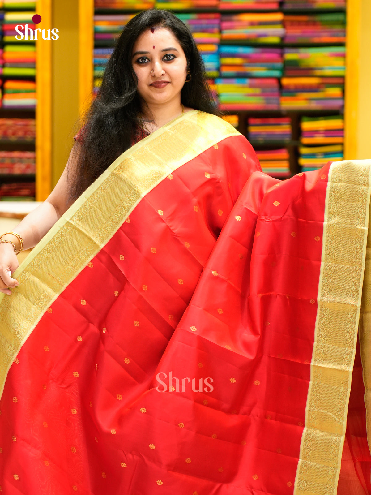 Kanchipuram-halfpure Saree - EES11261 - Shop on Shrus.com