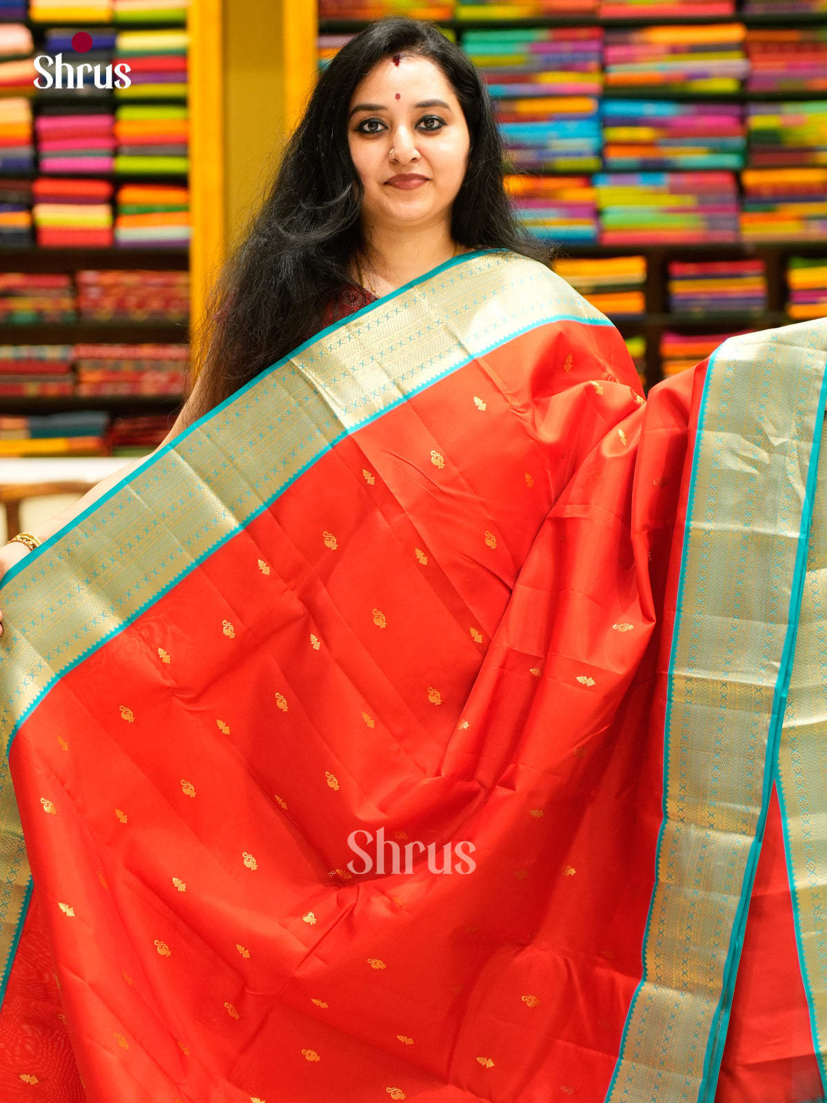 Kanchipuram-halfpure Saree - EES11268 - Shop on Shrus.com