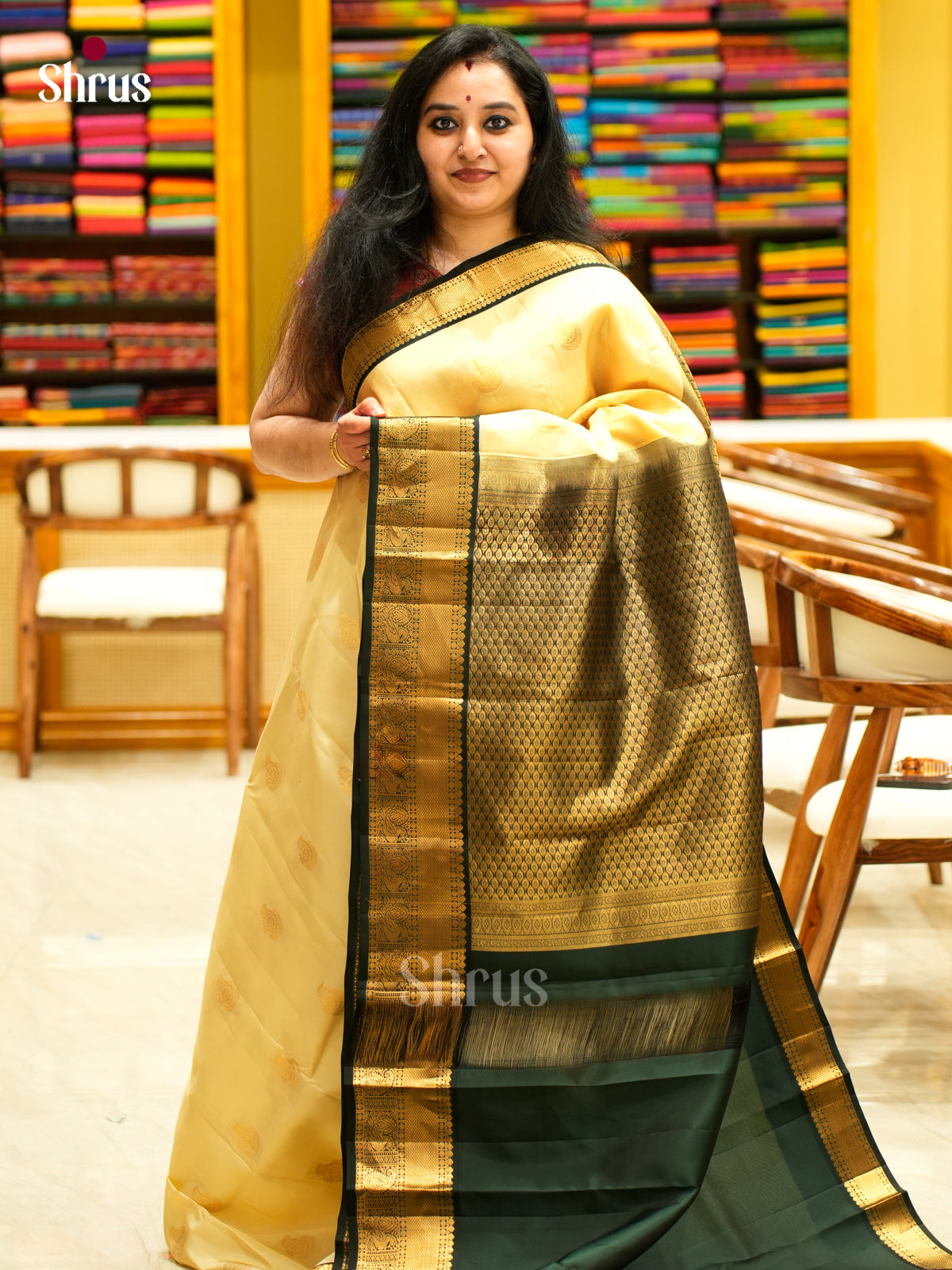 Kanchipuram-halfpure Saree - EES11269 - Shop on Shrus.com