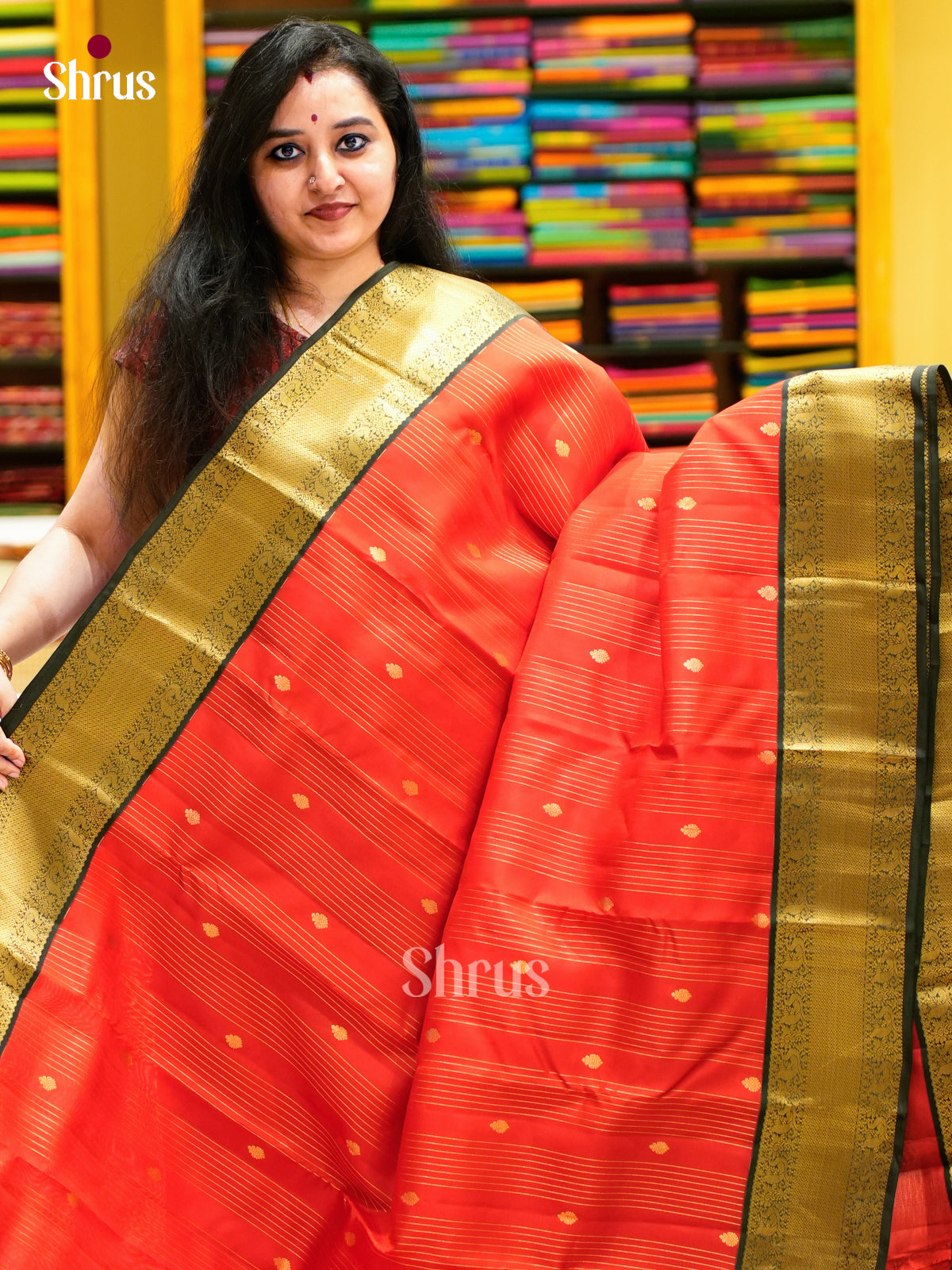 Kanchipuram-halfpure Saree - EES11270 - Shop on Shrus.com