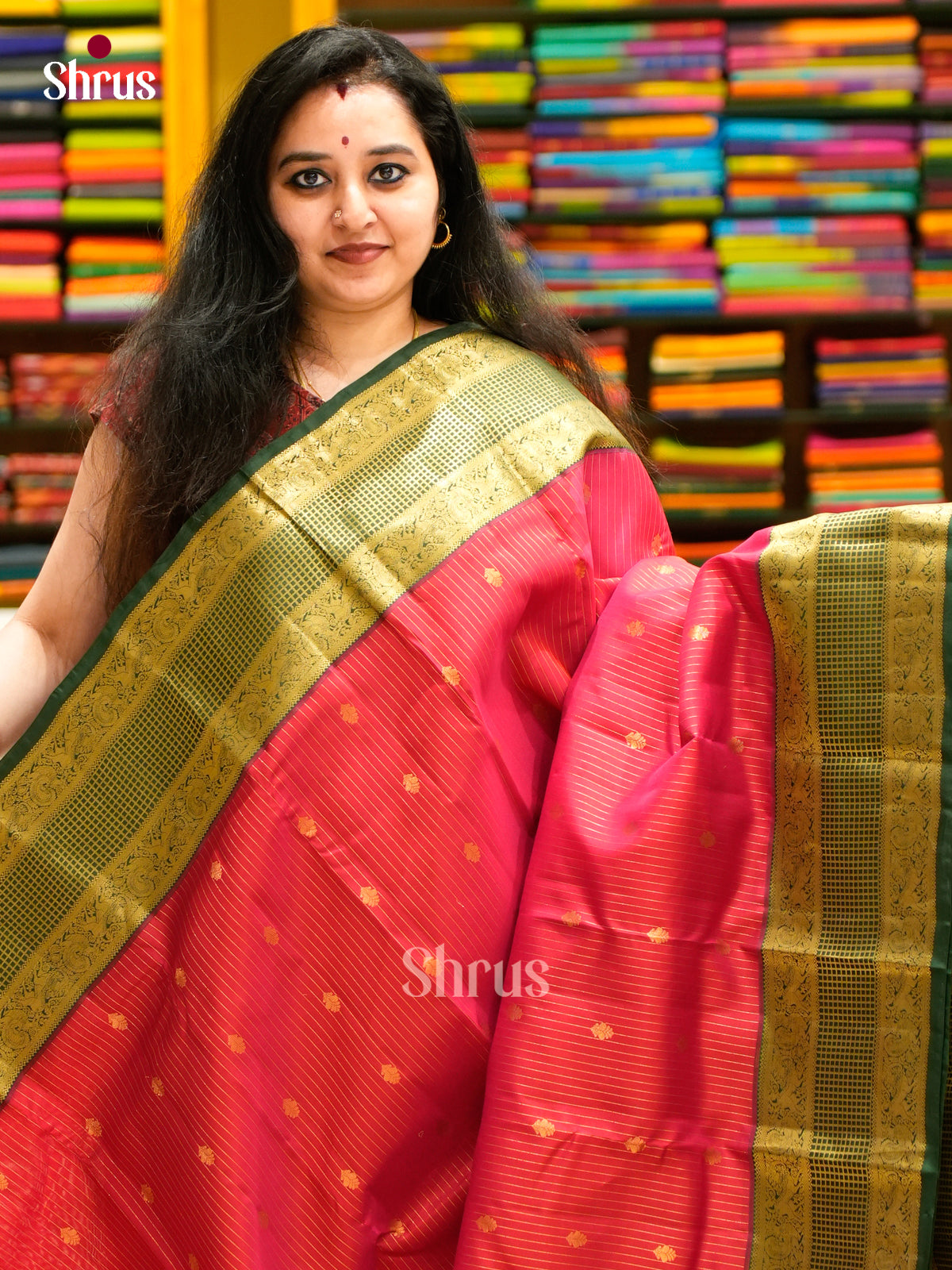 Kanchipuram-halfpure Saree - EES11275 - Shop on Shrus.com