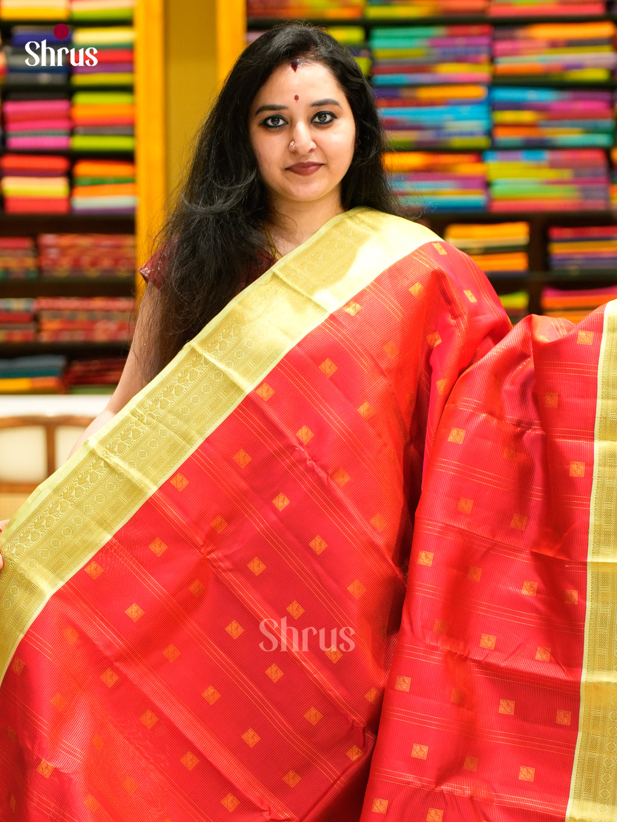 Kanchipuram-halfpure Saree - EES11277 - Shop on Shrus.com