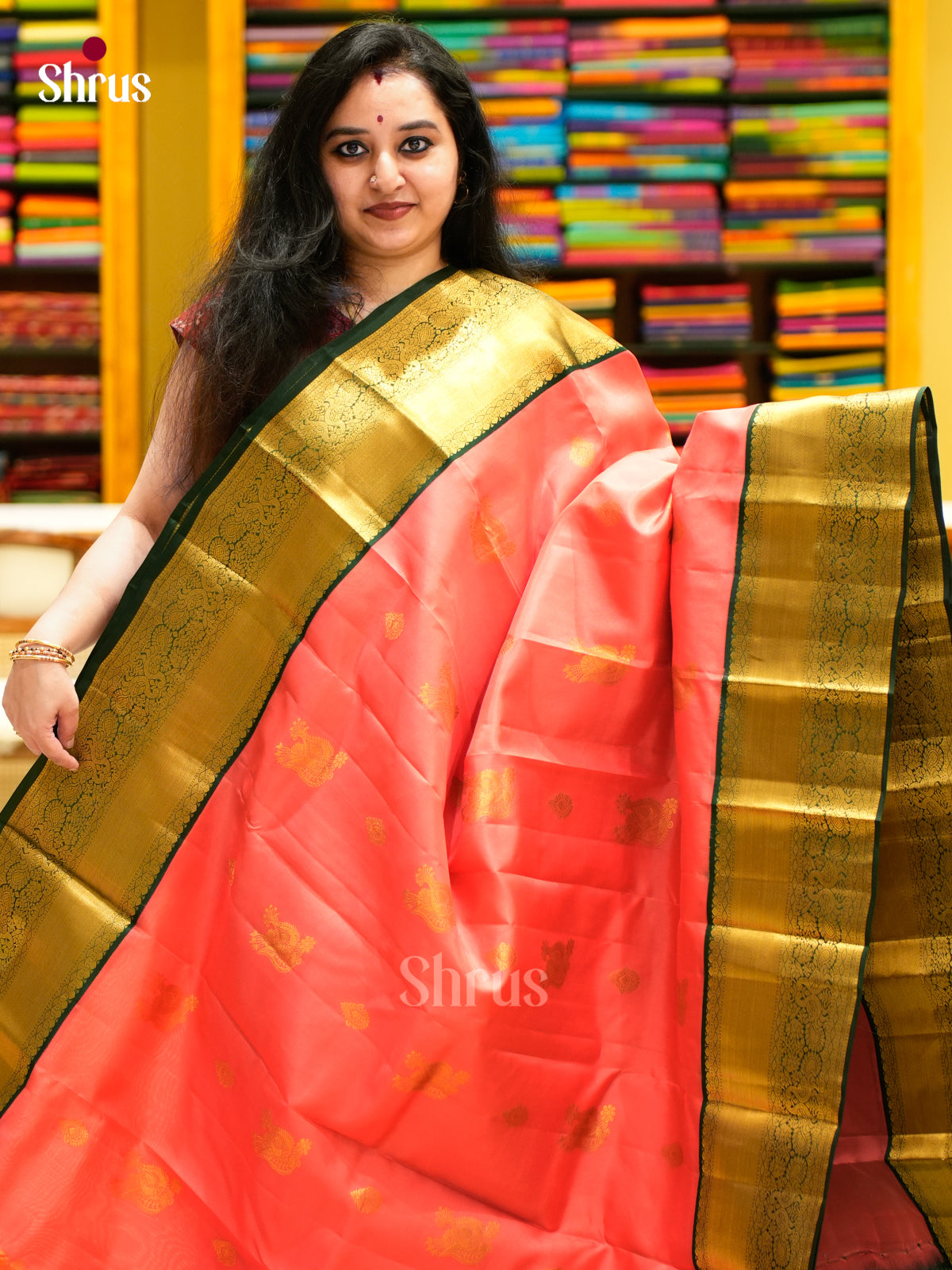 Kanchipuram-halfpure Saree - EES11289 - Shop on Shrus.com