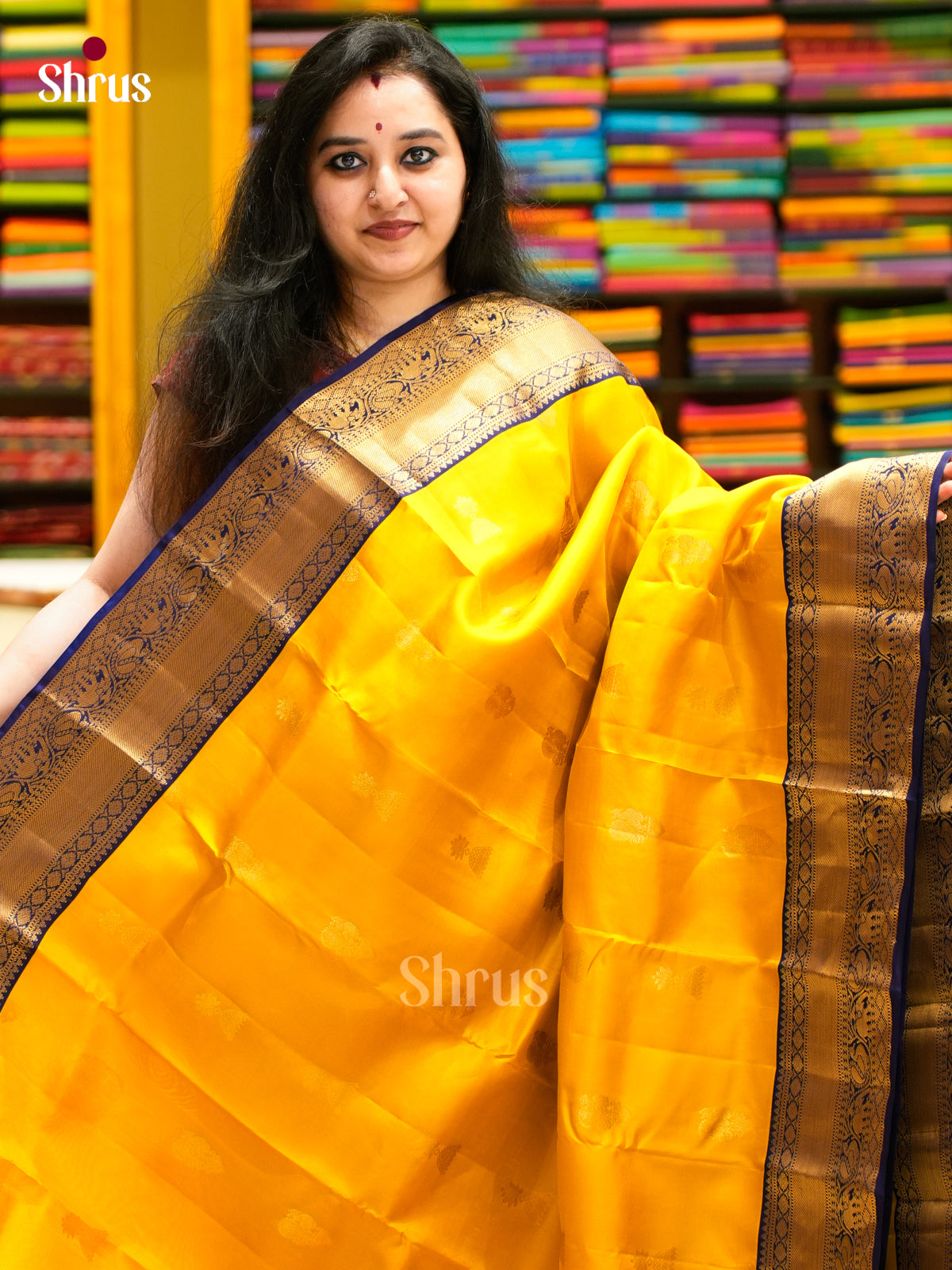 Kanchipuram-halfpure Saree - EES11290 - Shop on Shrus.com