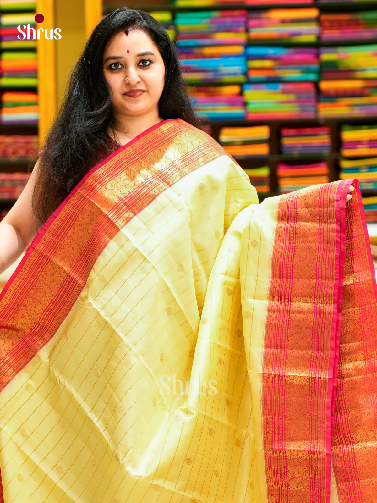 Kanchipuram-halfpure Saree - EES11293 - Shop on Shrus.com