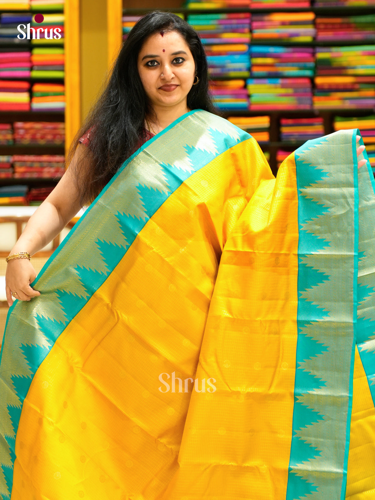 Kanchipuram-halfpure Saree - EES11294 - Shop on Shrus.com