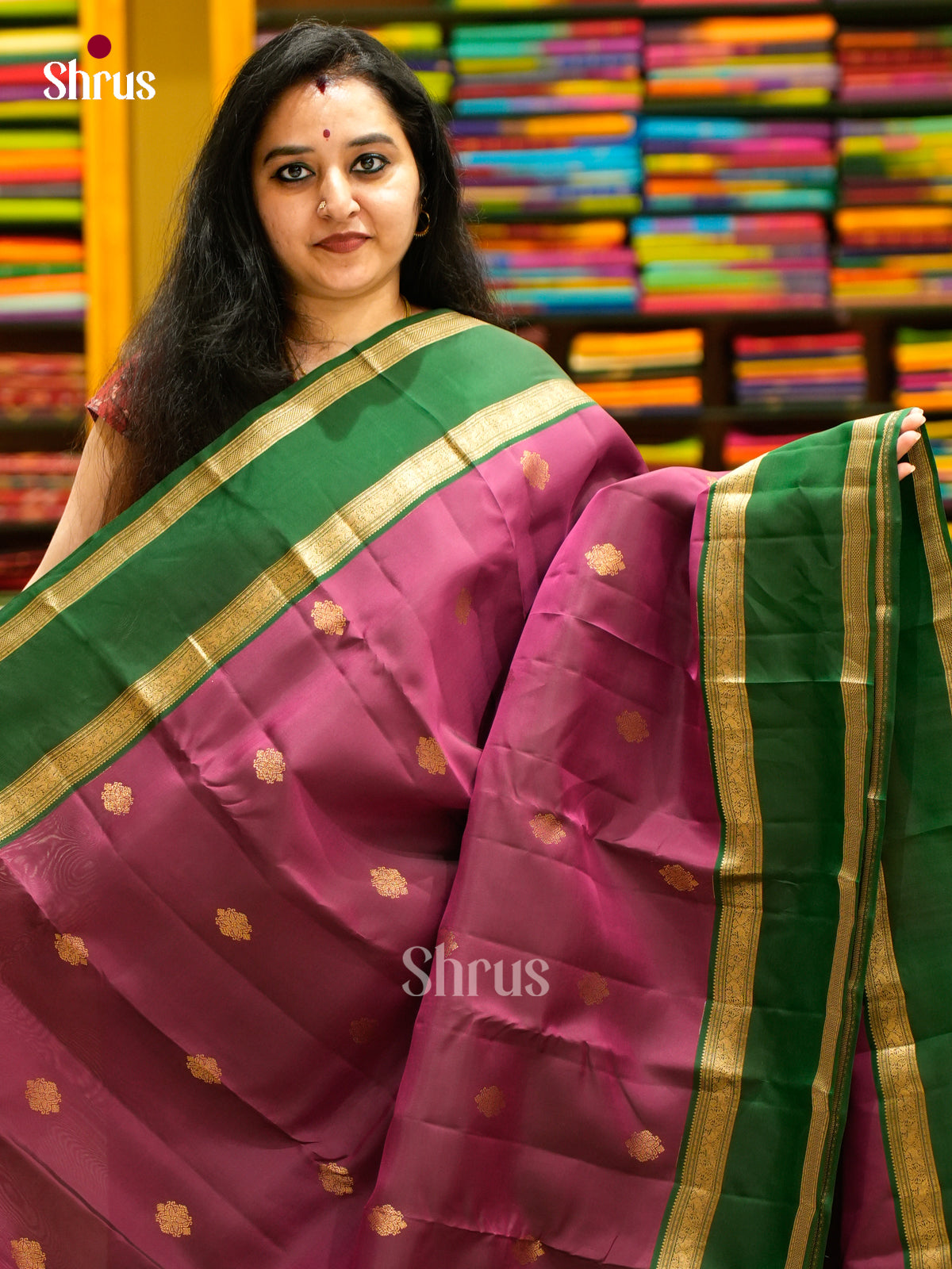 Kanchipuram-halfpure Saree - EES11297 - Shop on Shrus.com