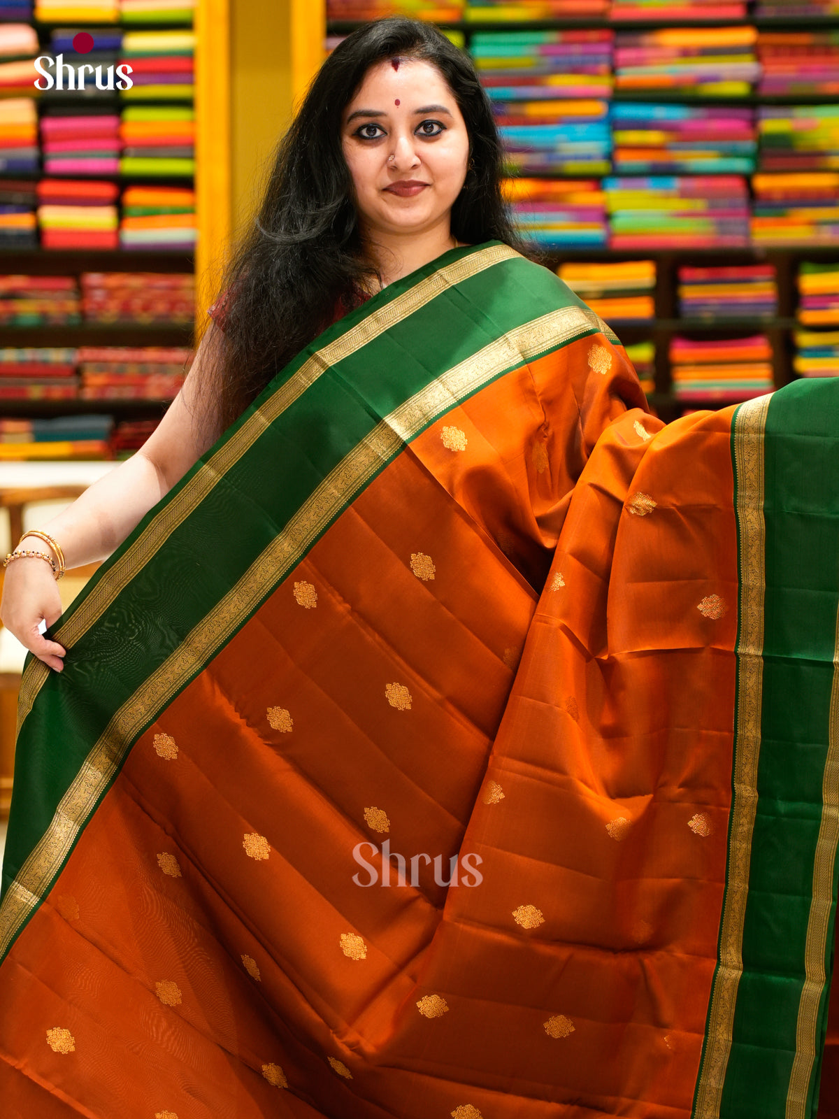 Kanchipuram-halfpure Saree - EES11300 - Shop on Shrus.com
