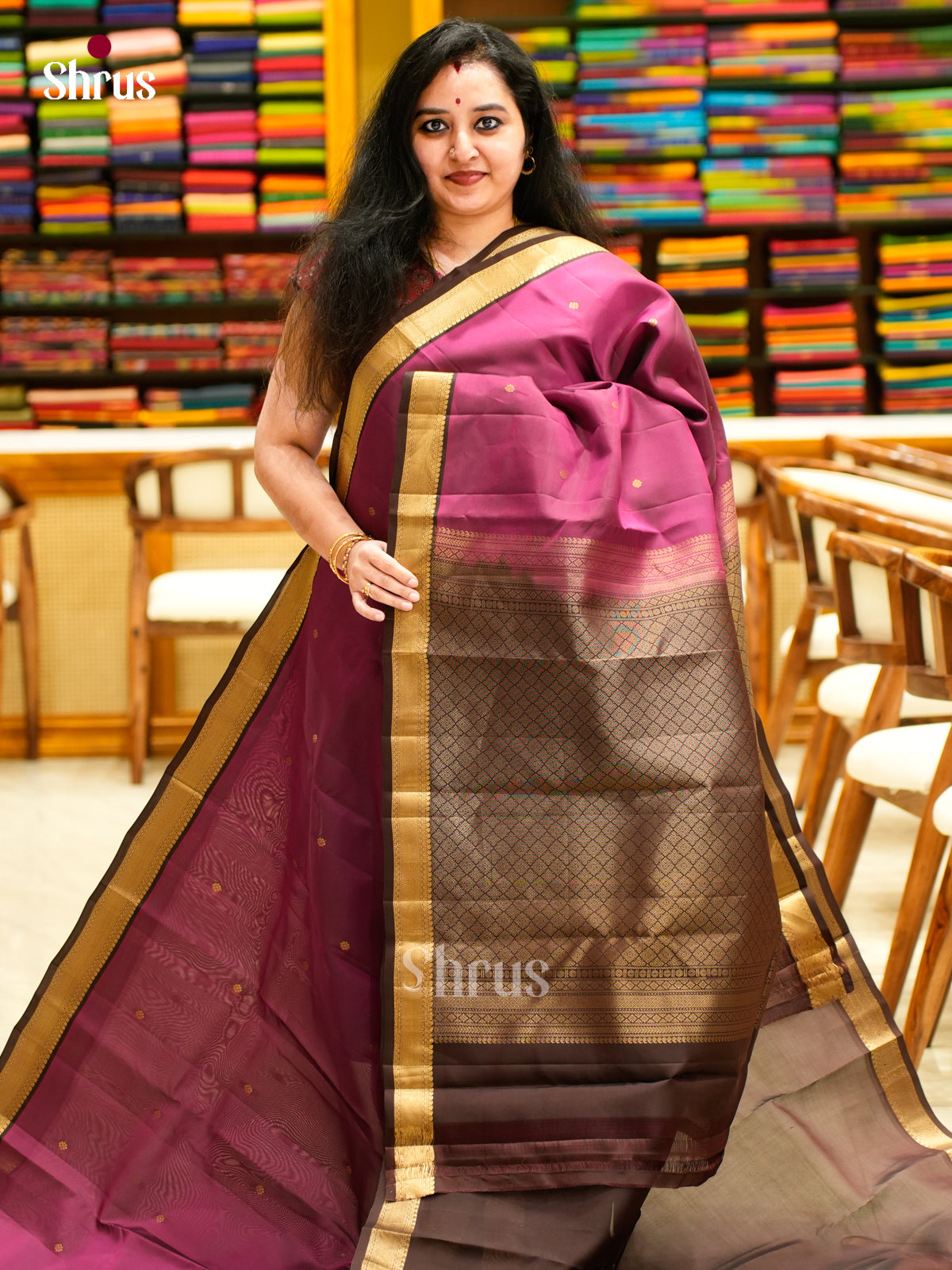 Kanchipuram-halfpure Saree - EES11302 - Shop on Shrus.com