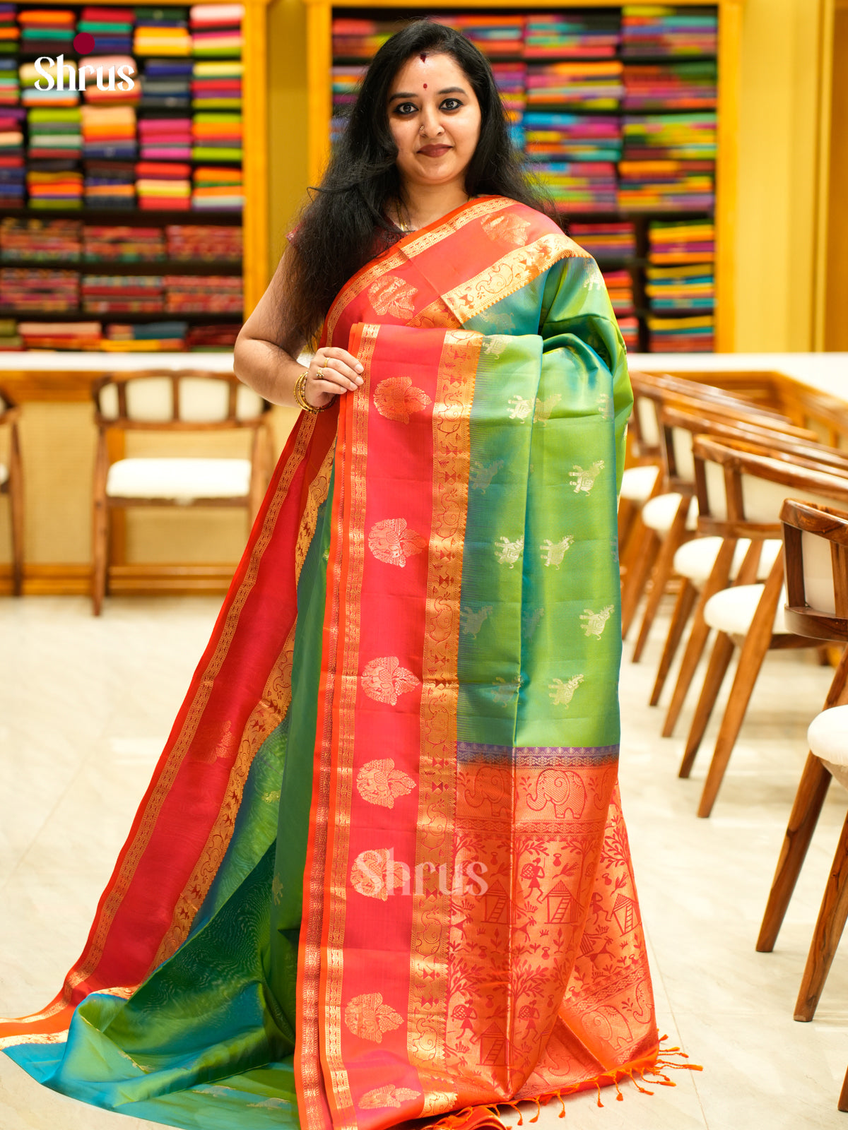 Soft Silk Saree - EES11370 - Shop on Shrus.com