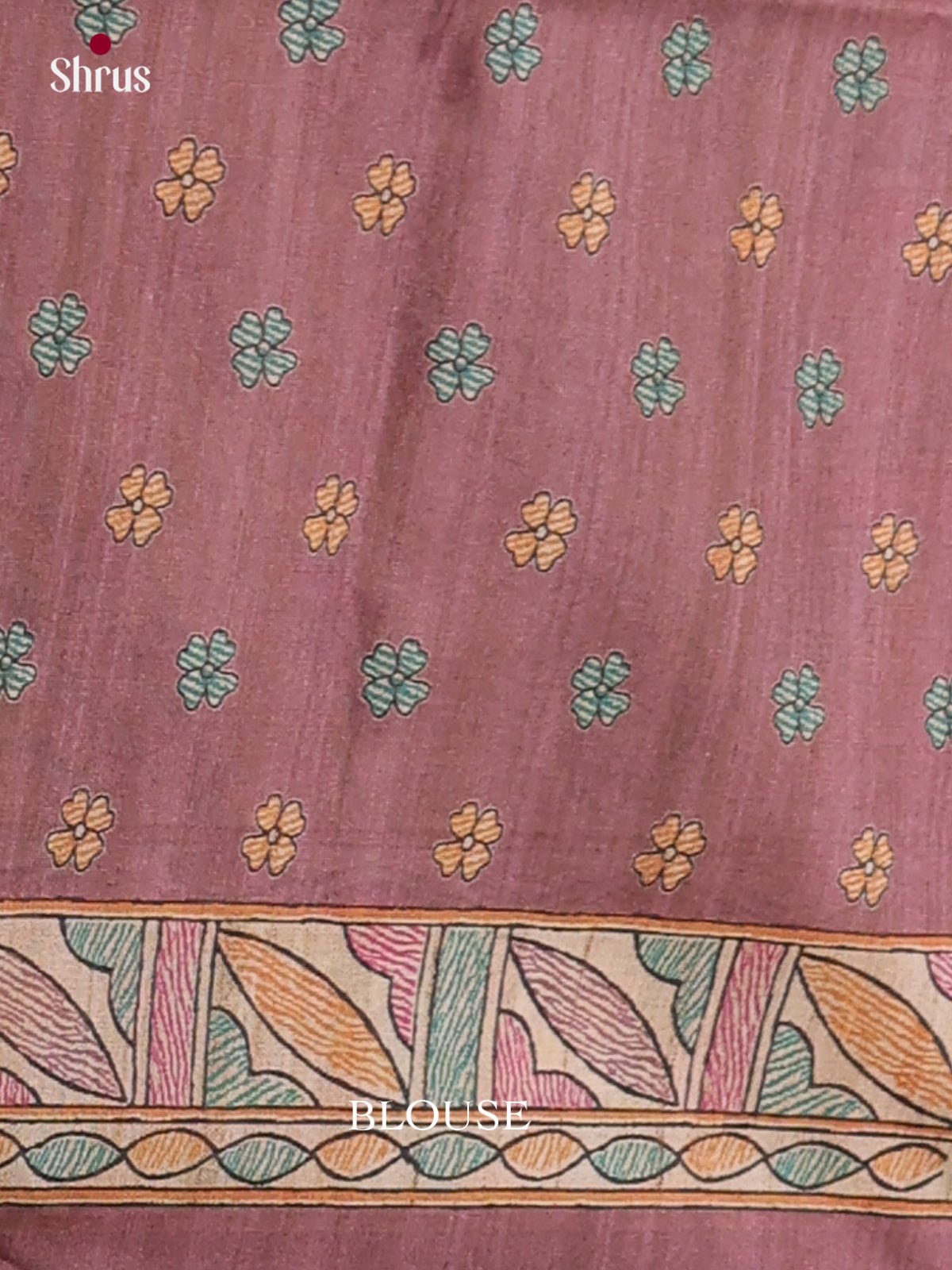 Printed Madhubani Saree - EES12005 - Shop on Shrus.com