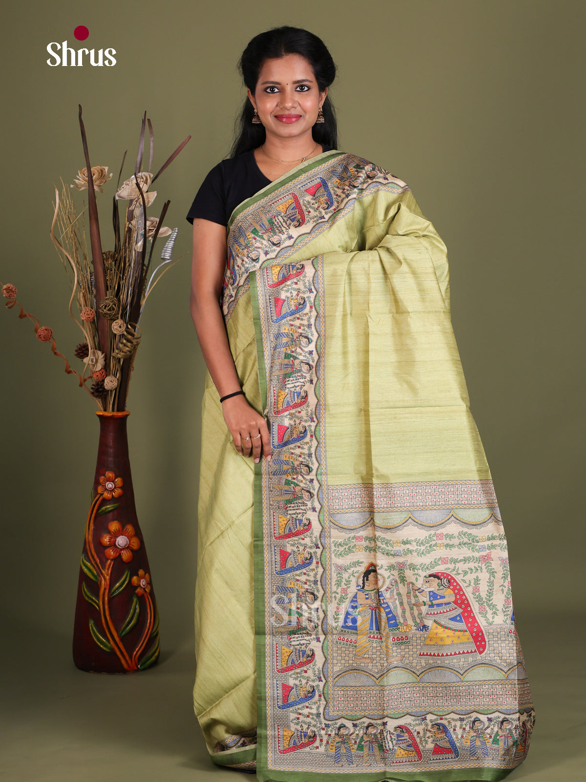 Printed Madhubani Saree - EES12013