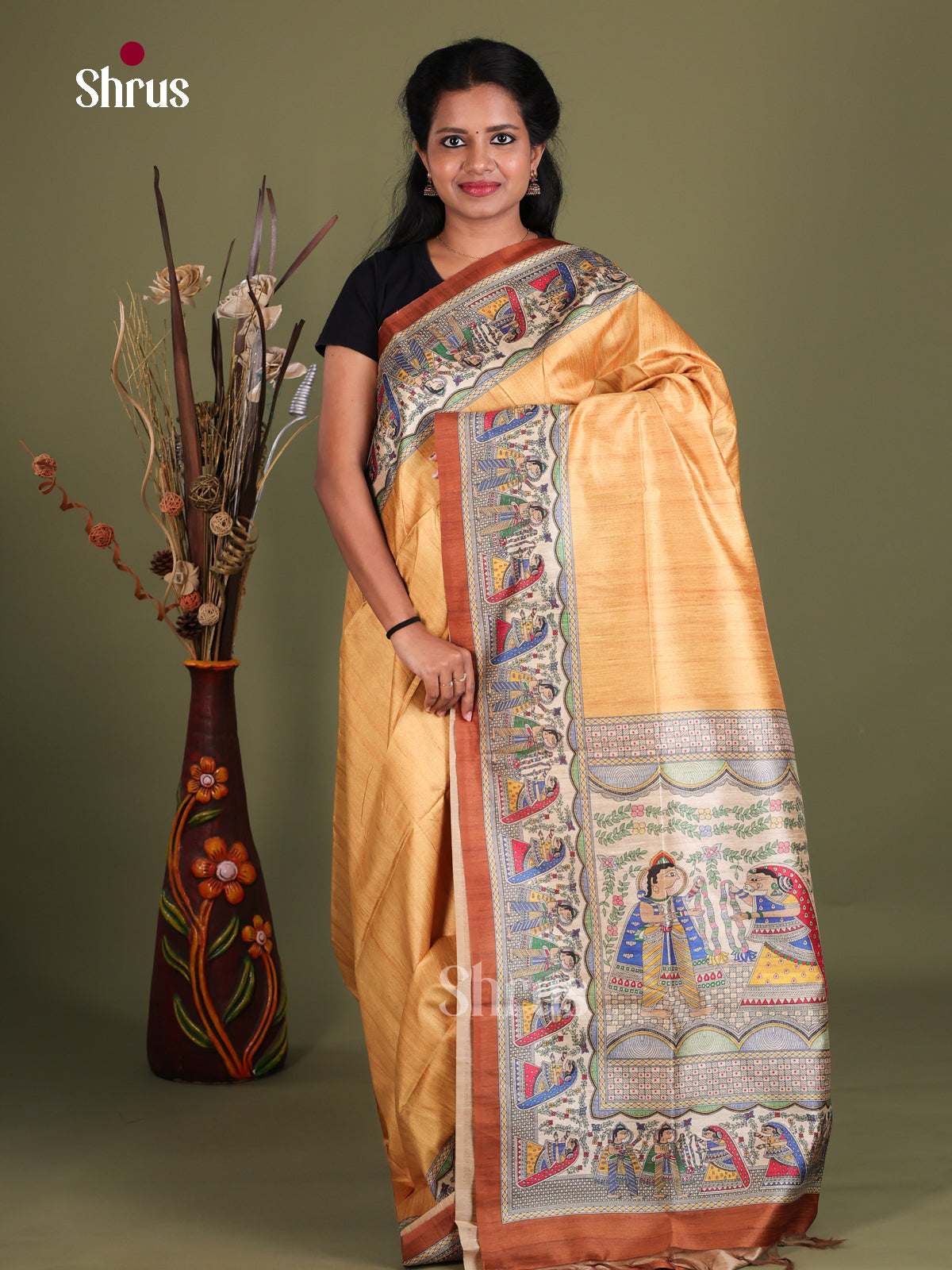Printed Madhubani Saree - EES12015