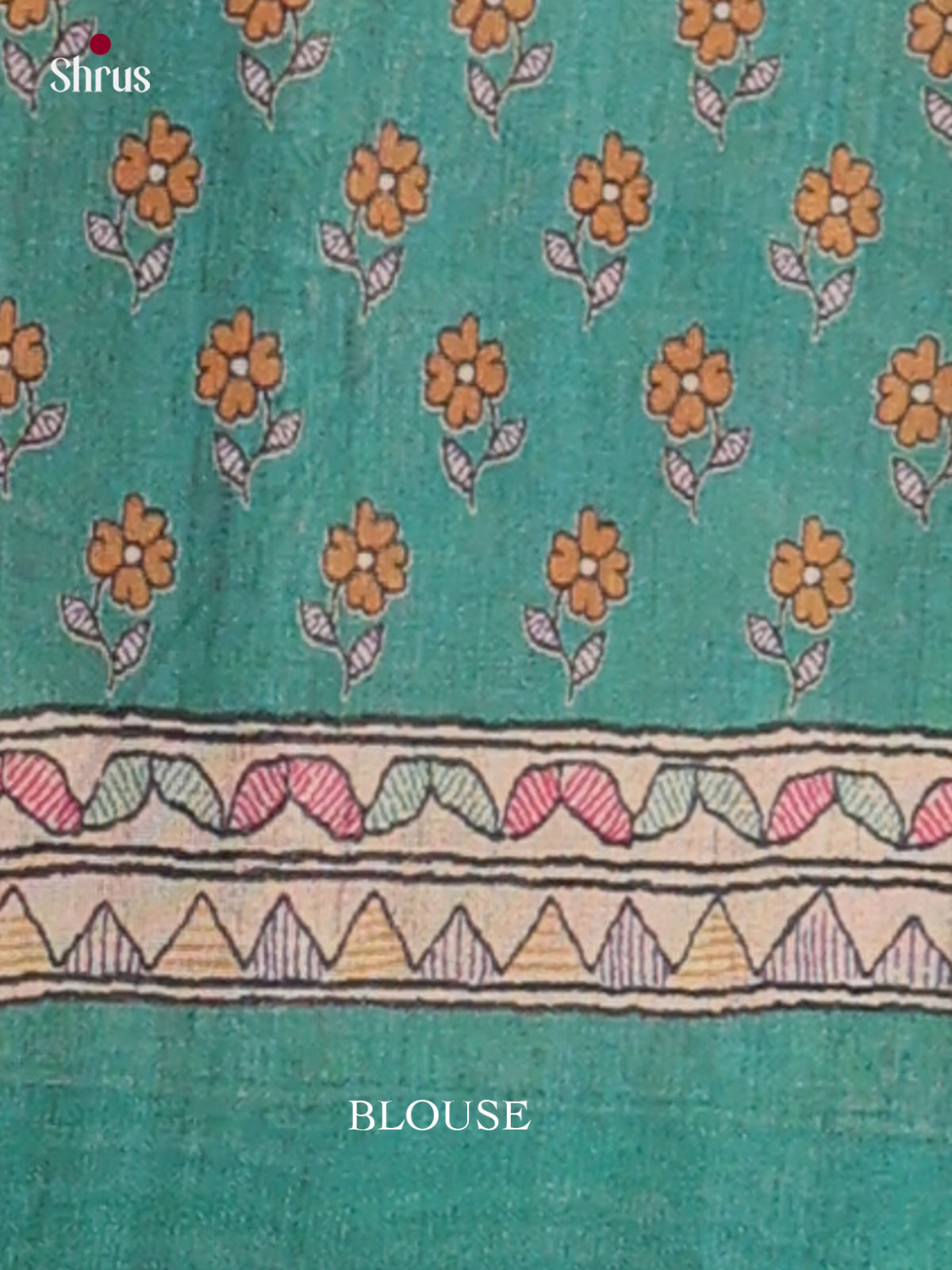 Printed Madhubani Saree - EES12020 - Shop on Shrus.com