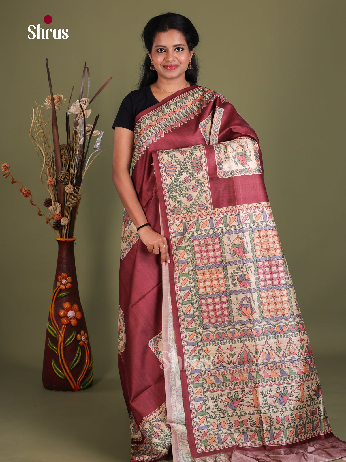 Printed Madhubani Saree - EES12024