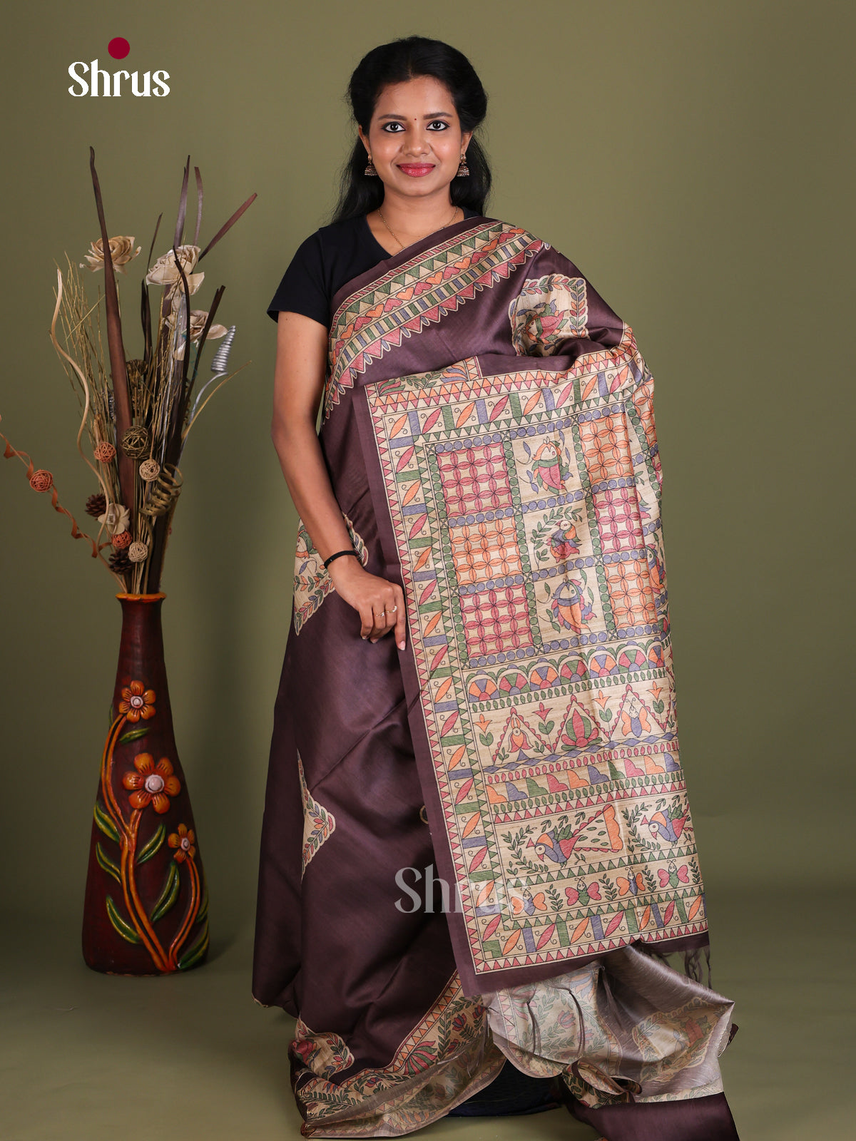 Printed Madhubani Saree - EES12027