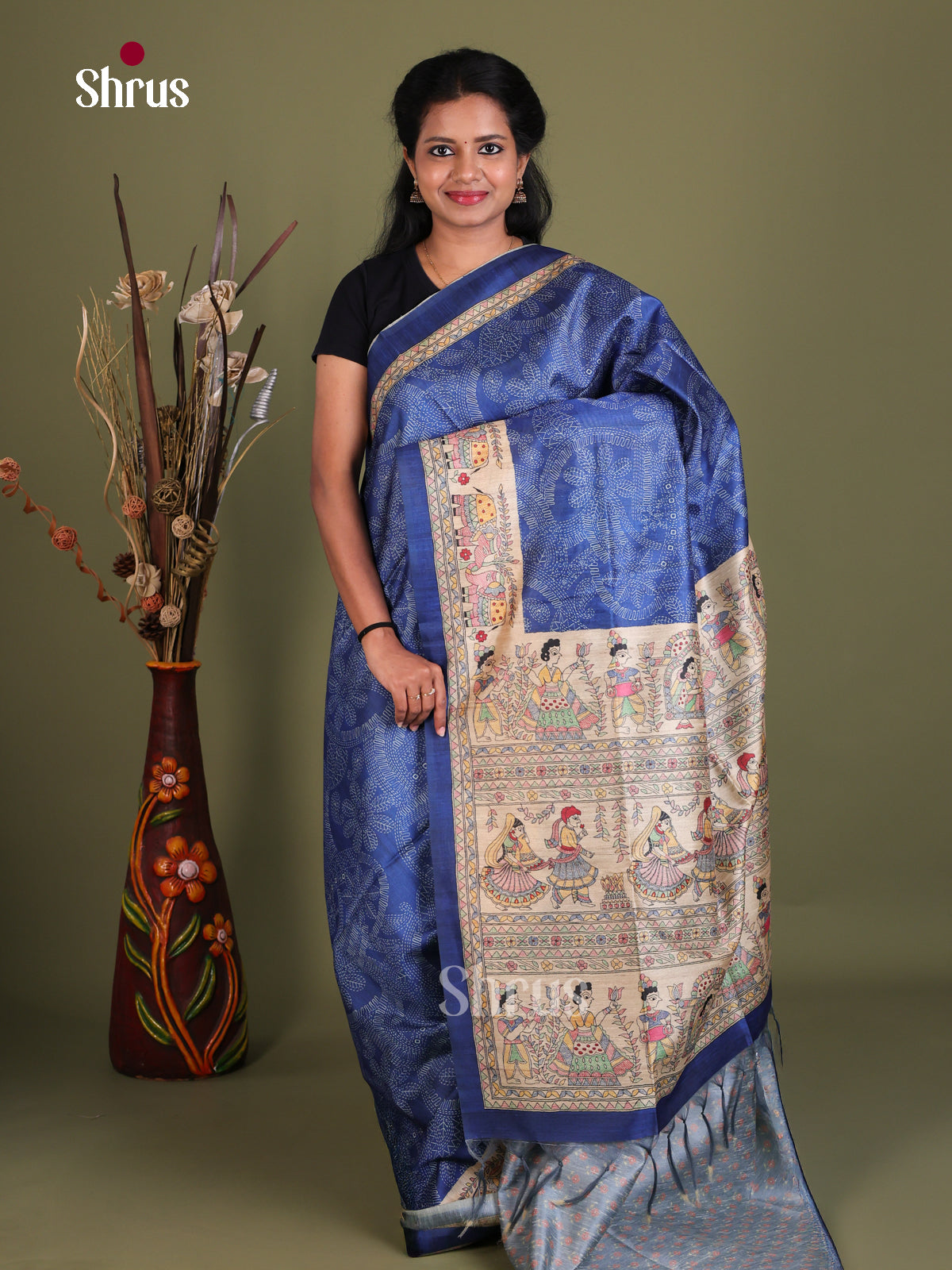 Printed Madhubani Saree - EES12029