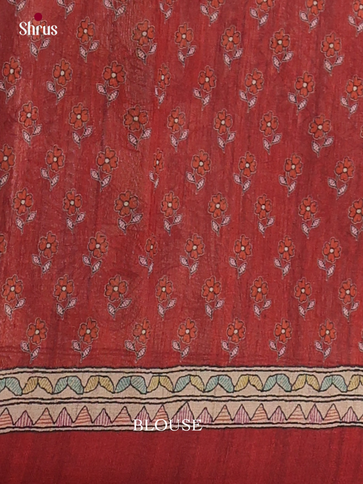 Printed Madhubani Saree - EES12030 - Shop on Shrus.com