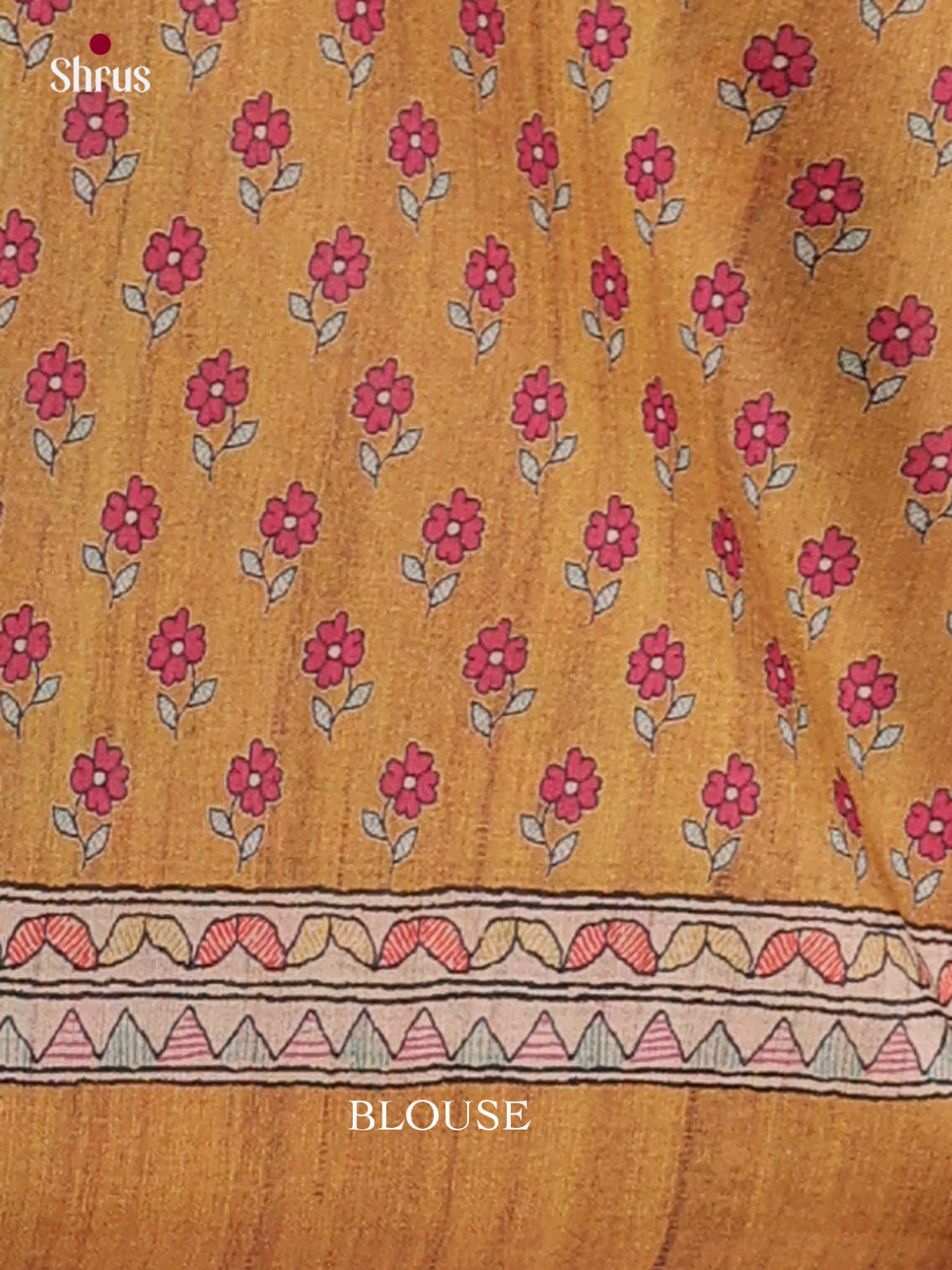 Printed Madhubani Saree - EES12031 - Shop on Shrus.com