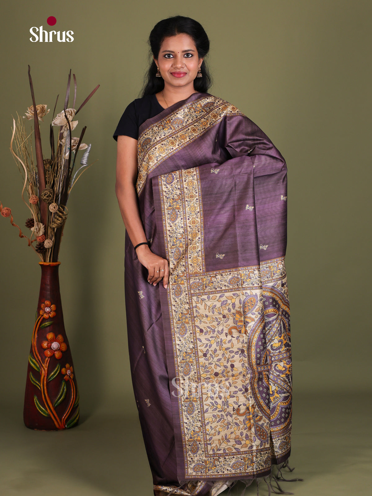 Printed Madhubani Saree - EES12034