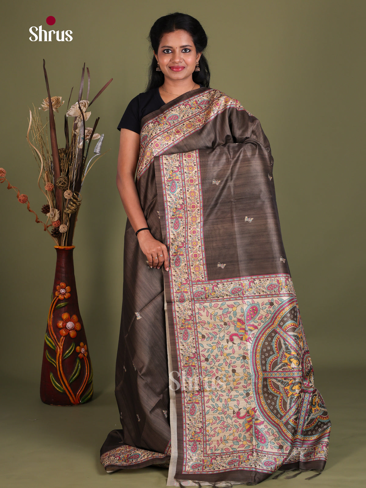 Printed Madhubani Saree - EES12036
