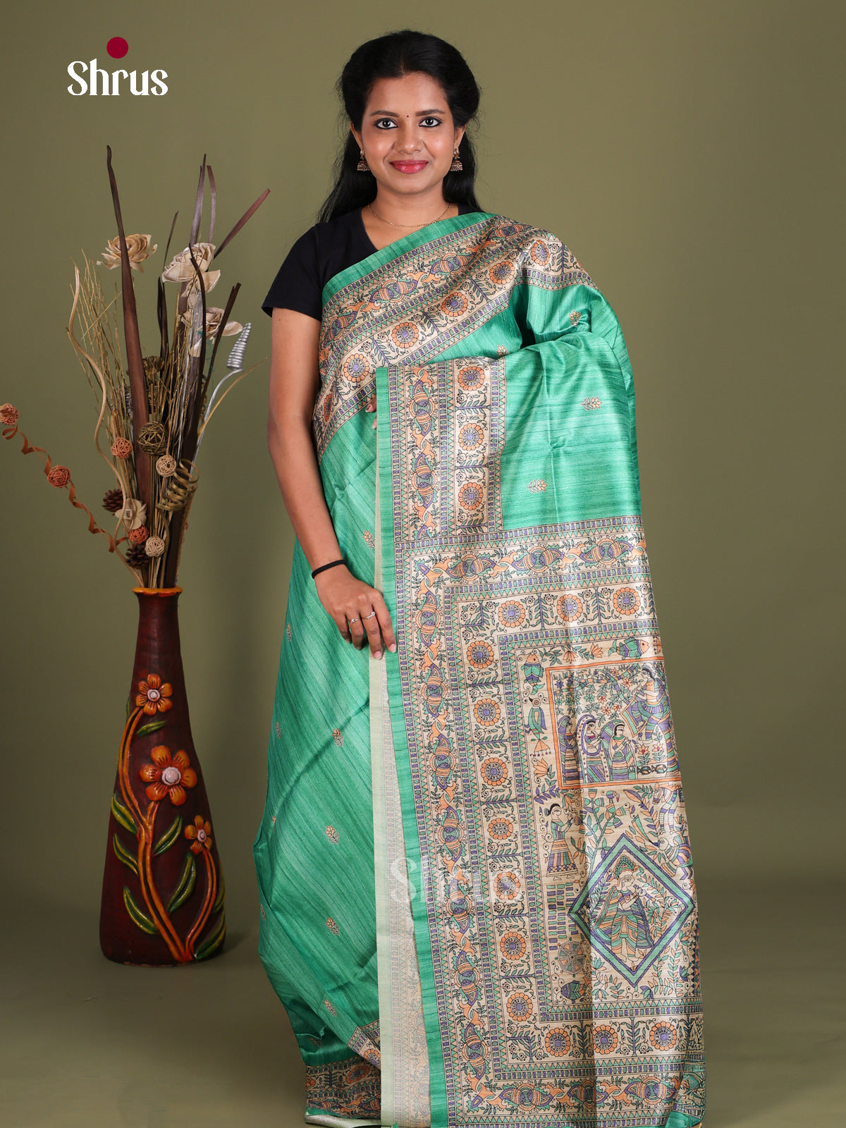 Printed Madhubani Saree - EES12042