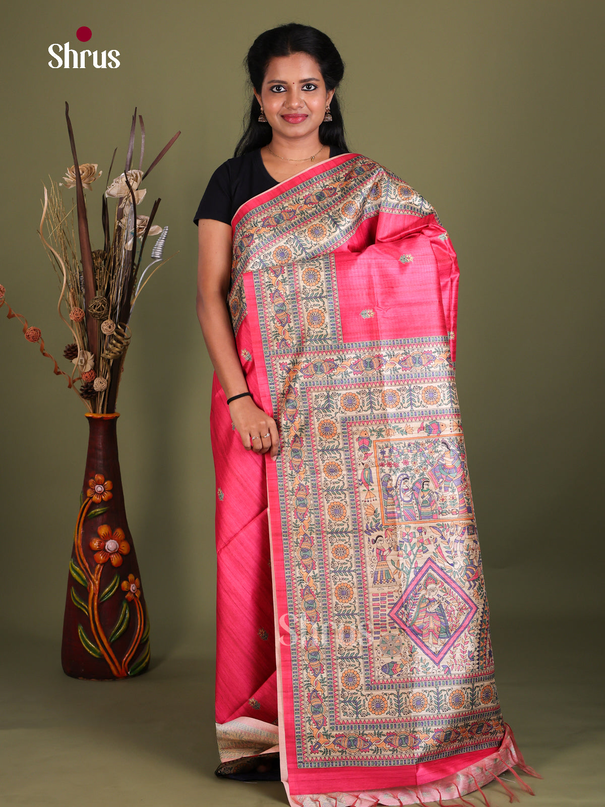 Printed Madhubani Saree - EES12044