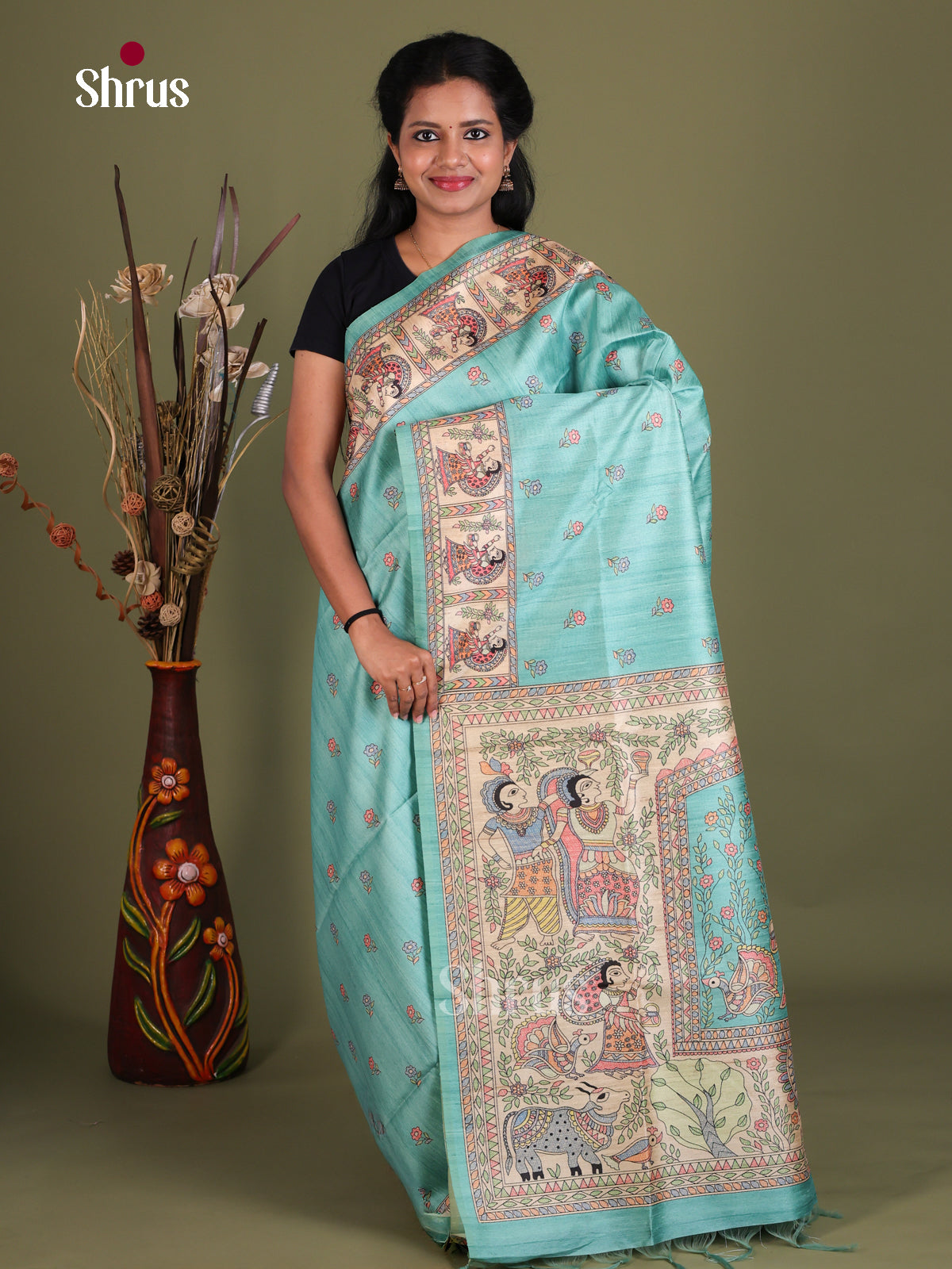 Printed Madhubani Saree - EES12047