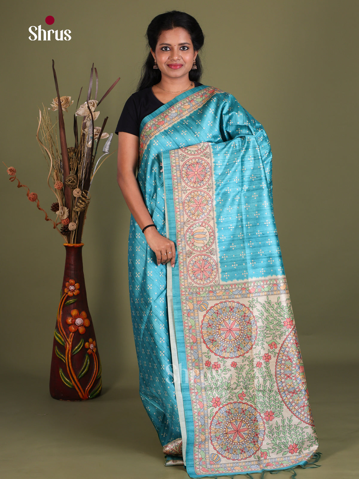 Printed Madhubani Saree - EES12056