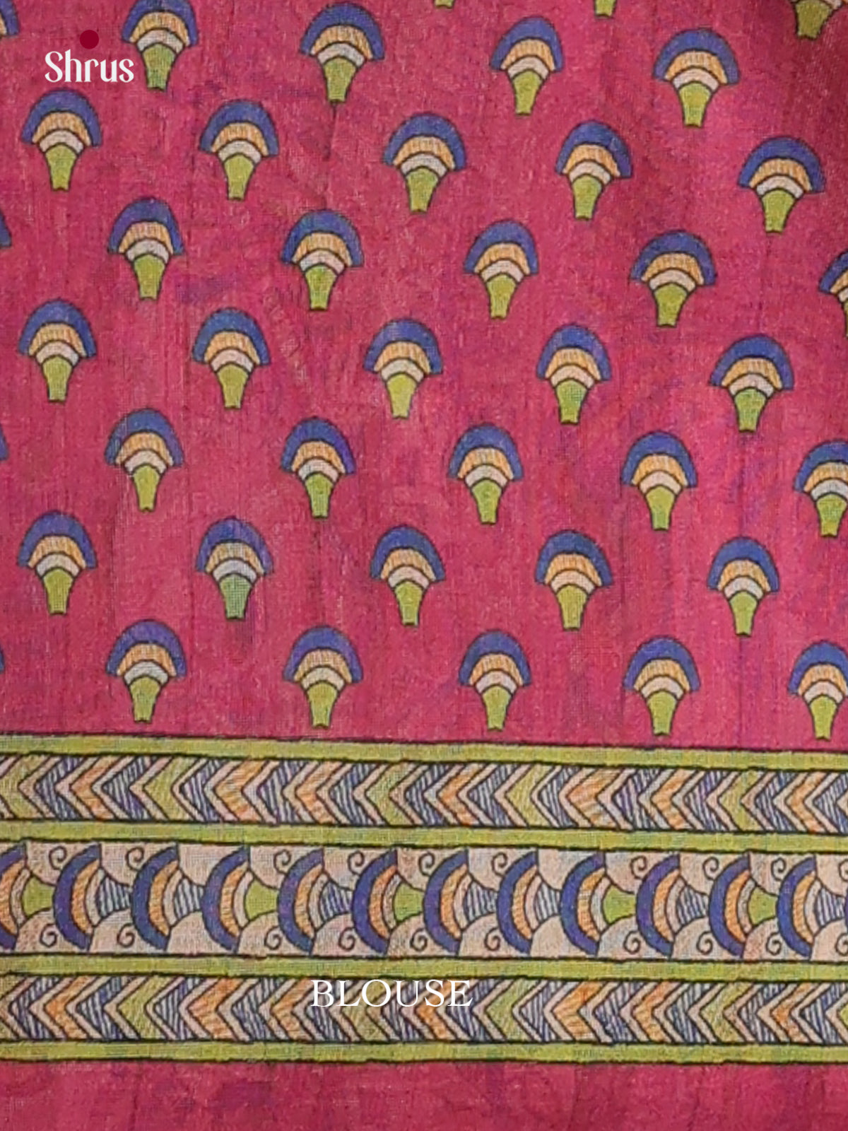 Printed Madhubani Saree - EES12065 - Shop on Shrus.com