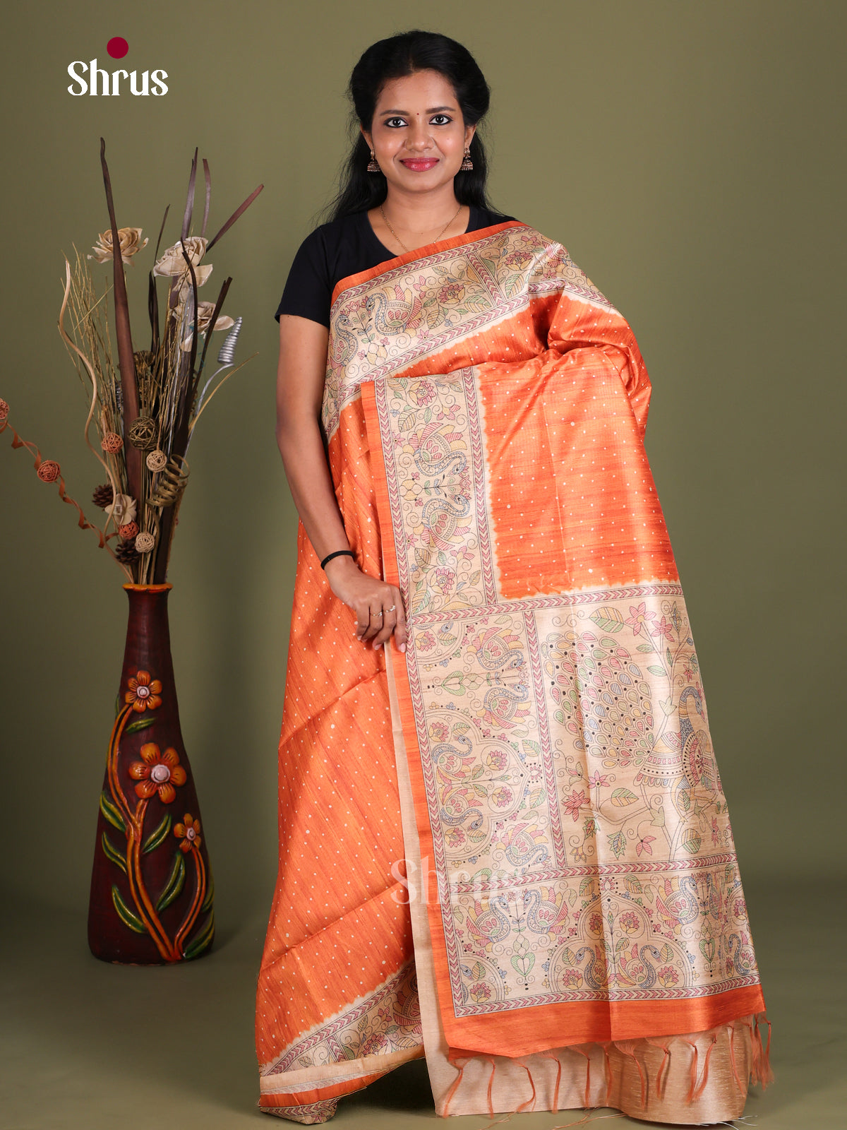 Printed Madhubani Saree - EES12080