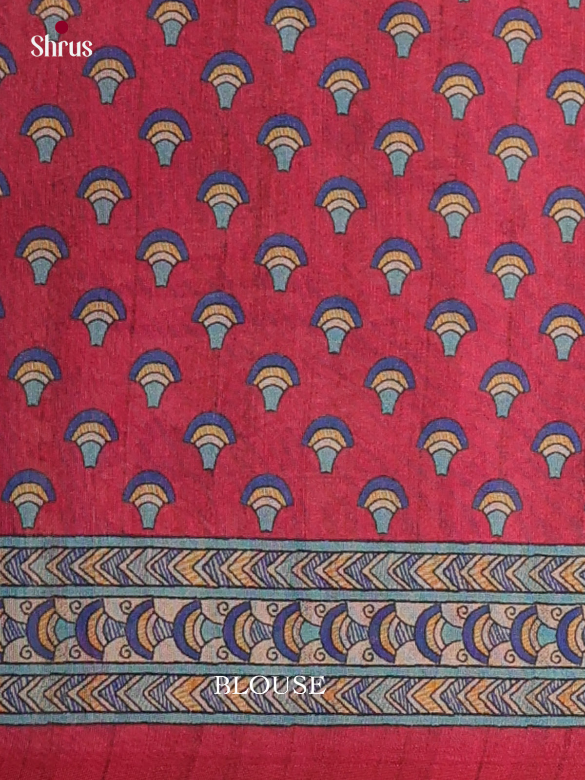 Printed Madhubani Saree - EES12082 - Shop on Shrus.com