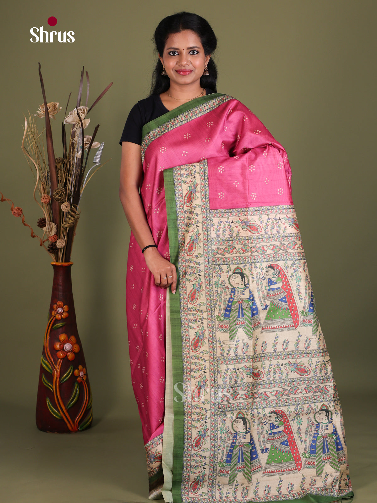 Printed Madhubani Saree - EES12090