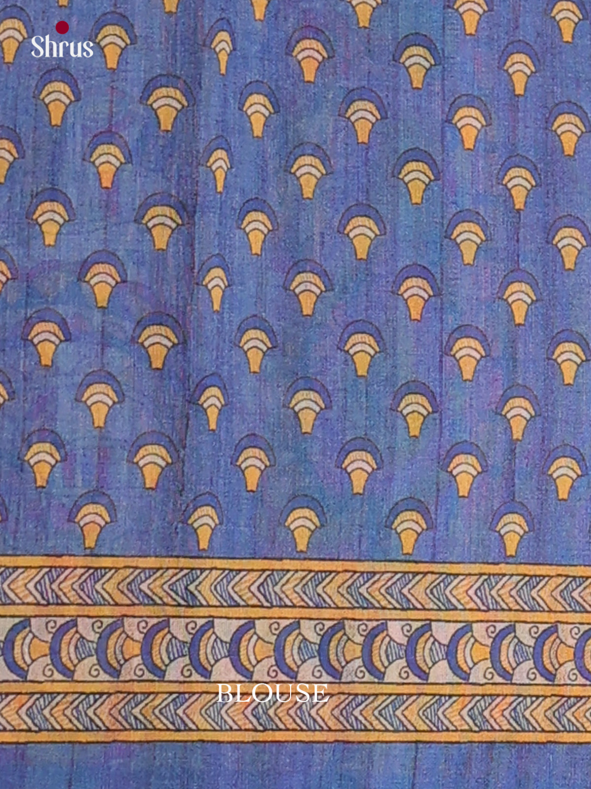 Printed Madhubani Saree - EES12105 - Shop on Shrus.com