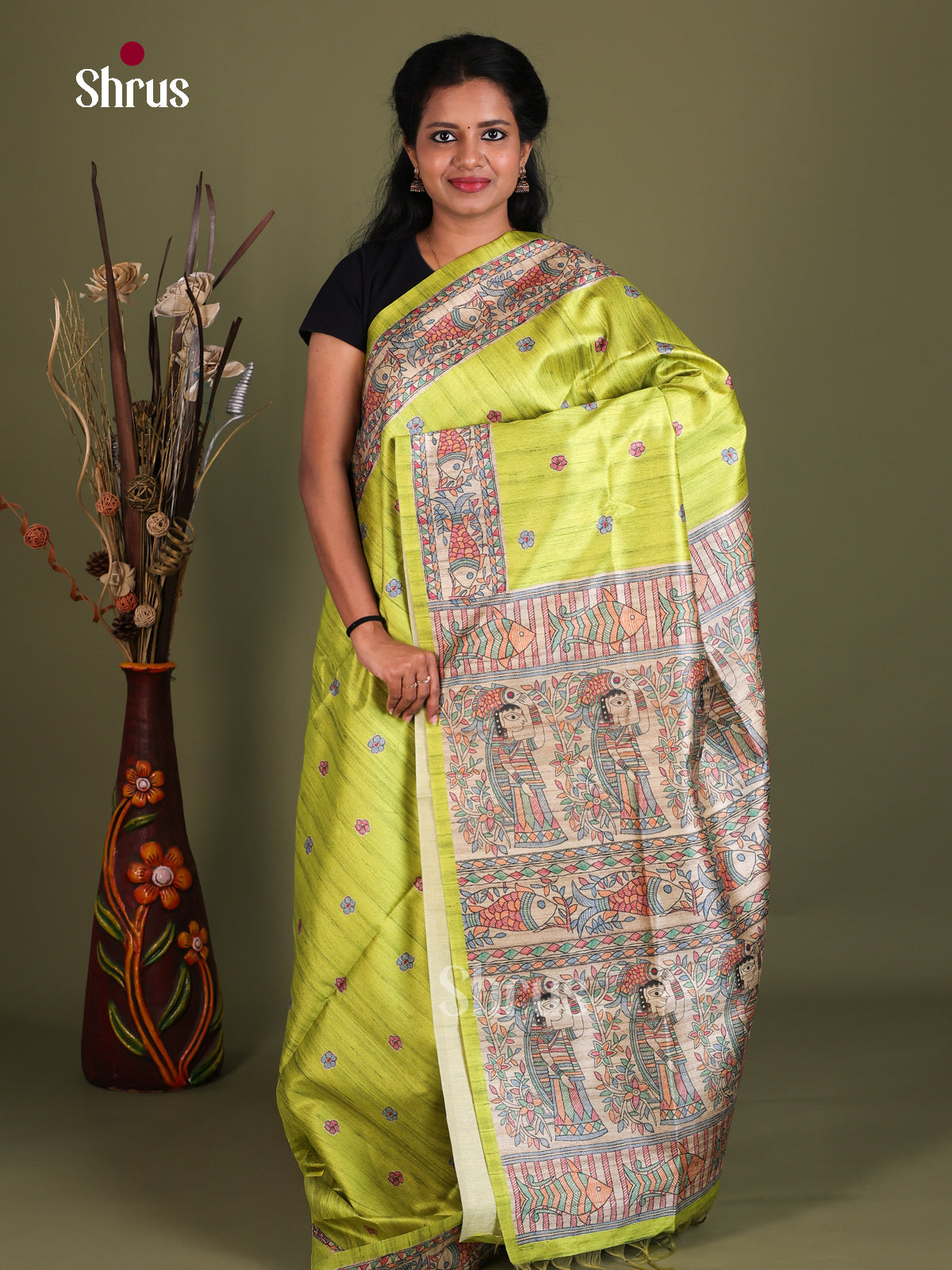 Printed Madhubani Saree - EES12114