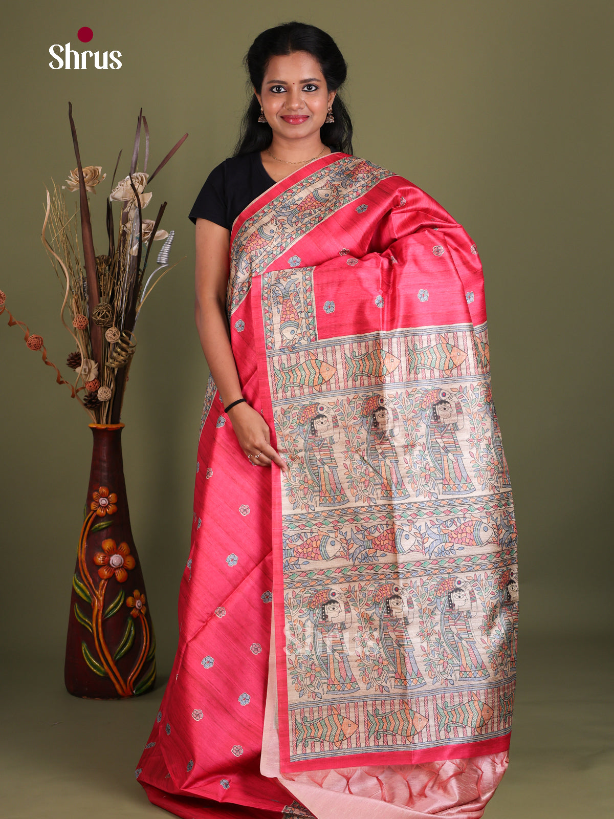Printed Madhubani Saree - EES12118