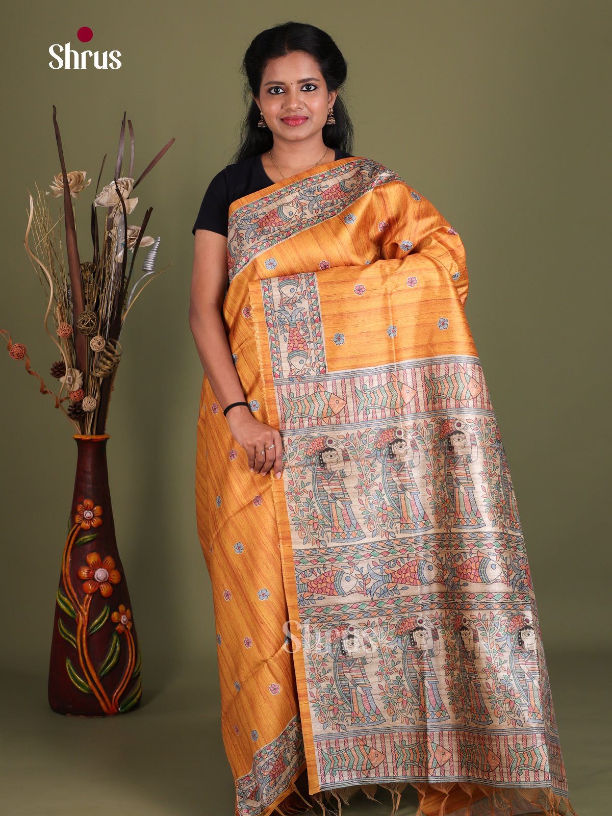 Printed Madhubani Saree - EES12119