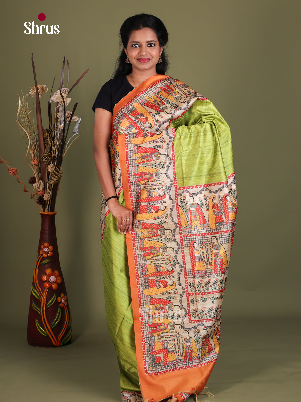 Printed Madhubani Saree - EES12144