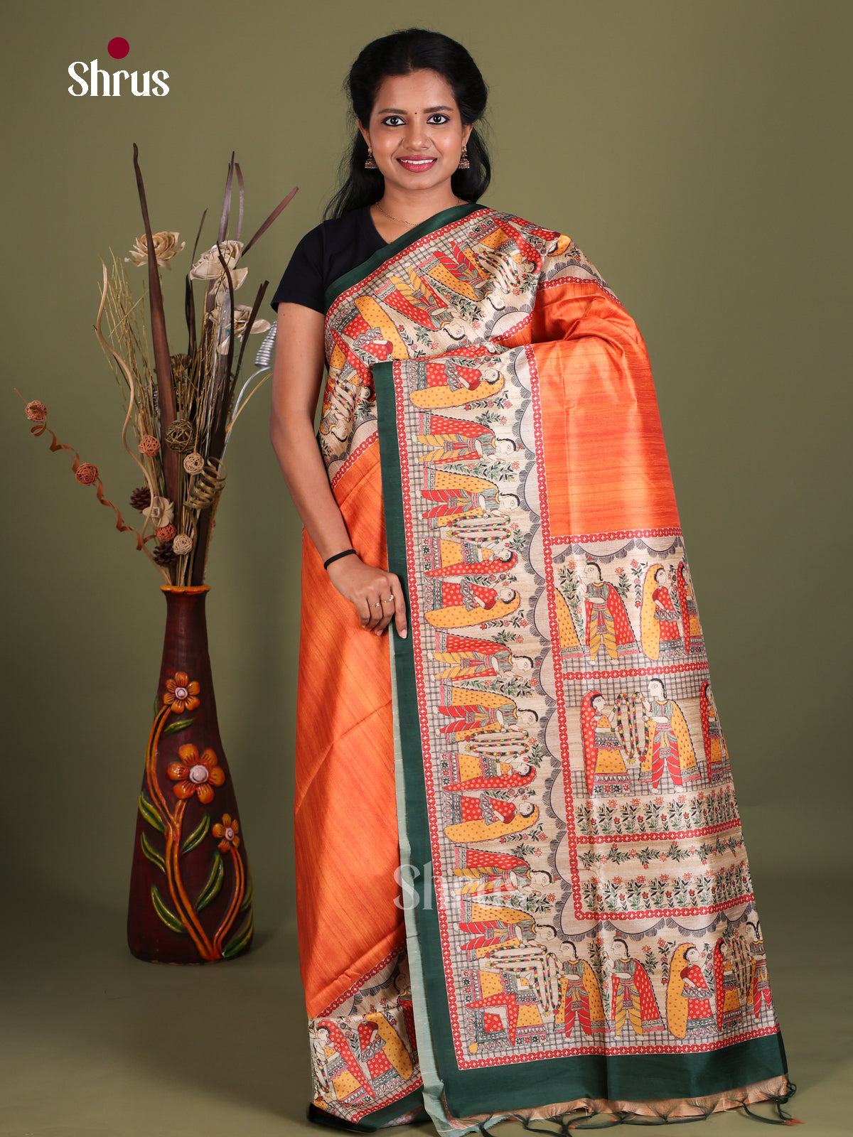 Printed Madhubani Saree - EES12147