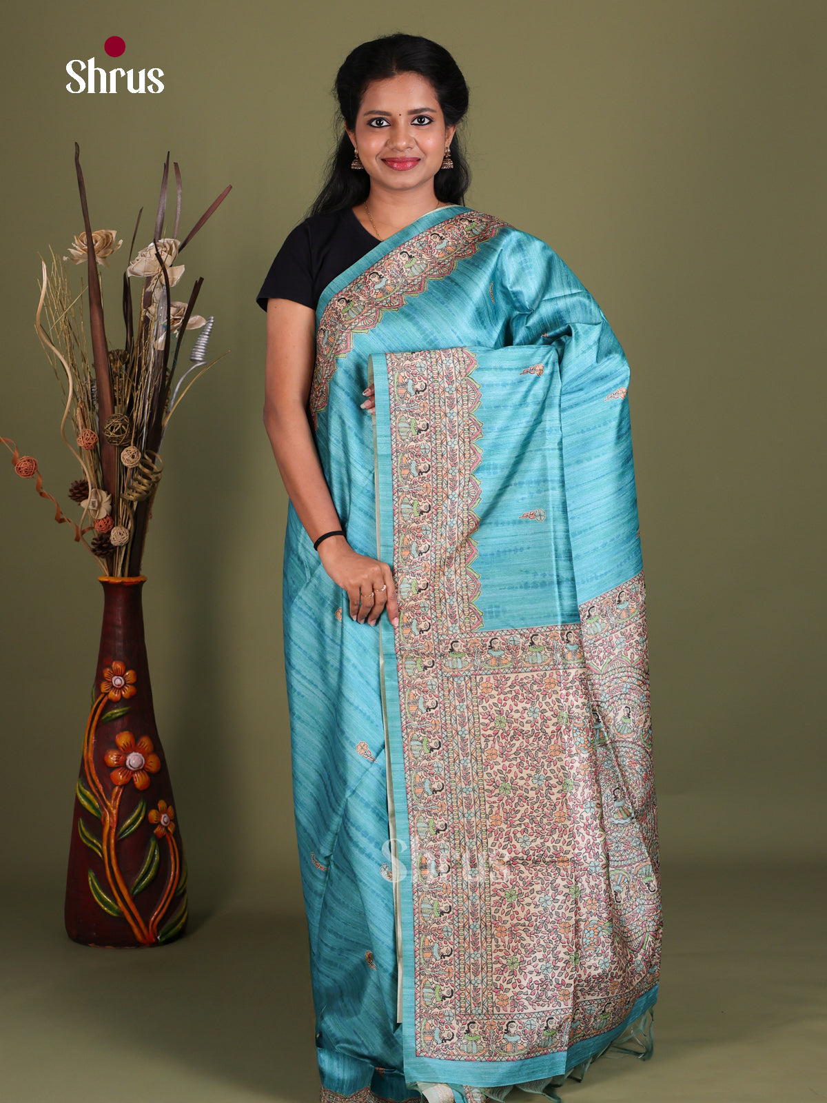 Printed Madhubani Saree - EES12151