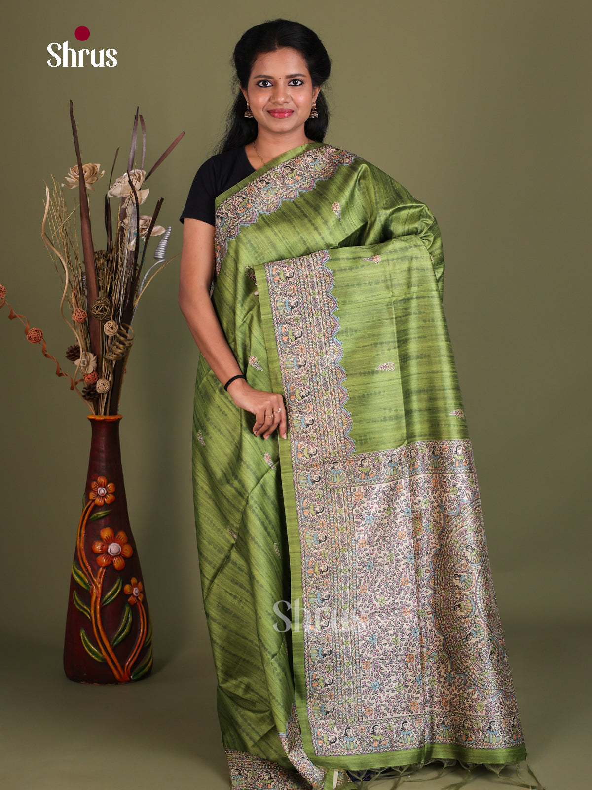 Printed Madhubani Saree - EES12152