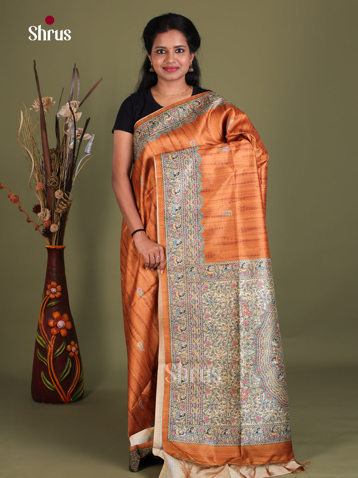 Printed Madhubani Saree - EES12153