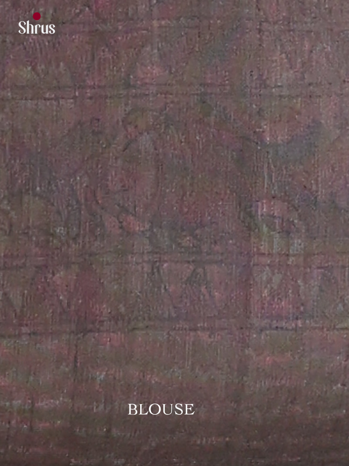 Printed Madhubani Saree - EES12160 - Shop on Shrus.com