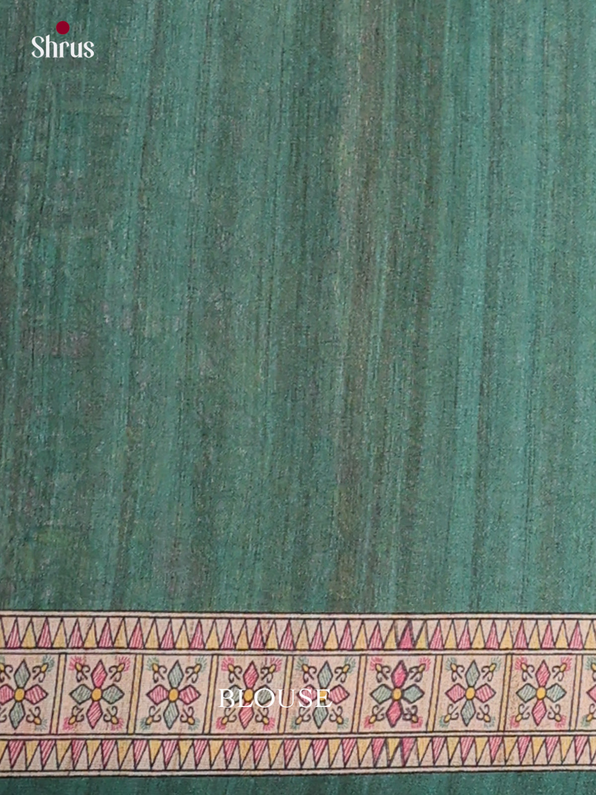 Printed Madhubani Saree - EES12164 - Shop on Shrus.com