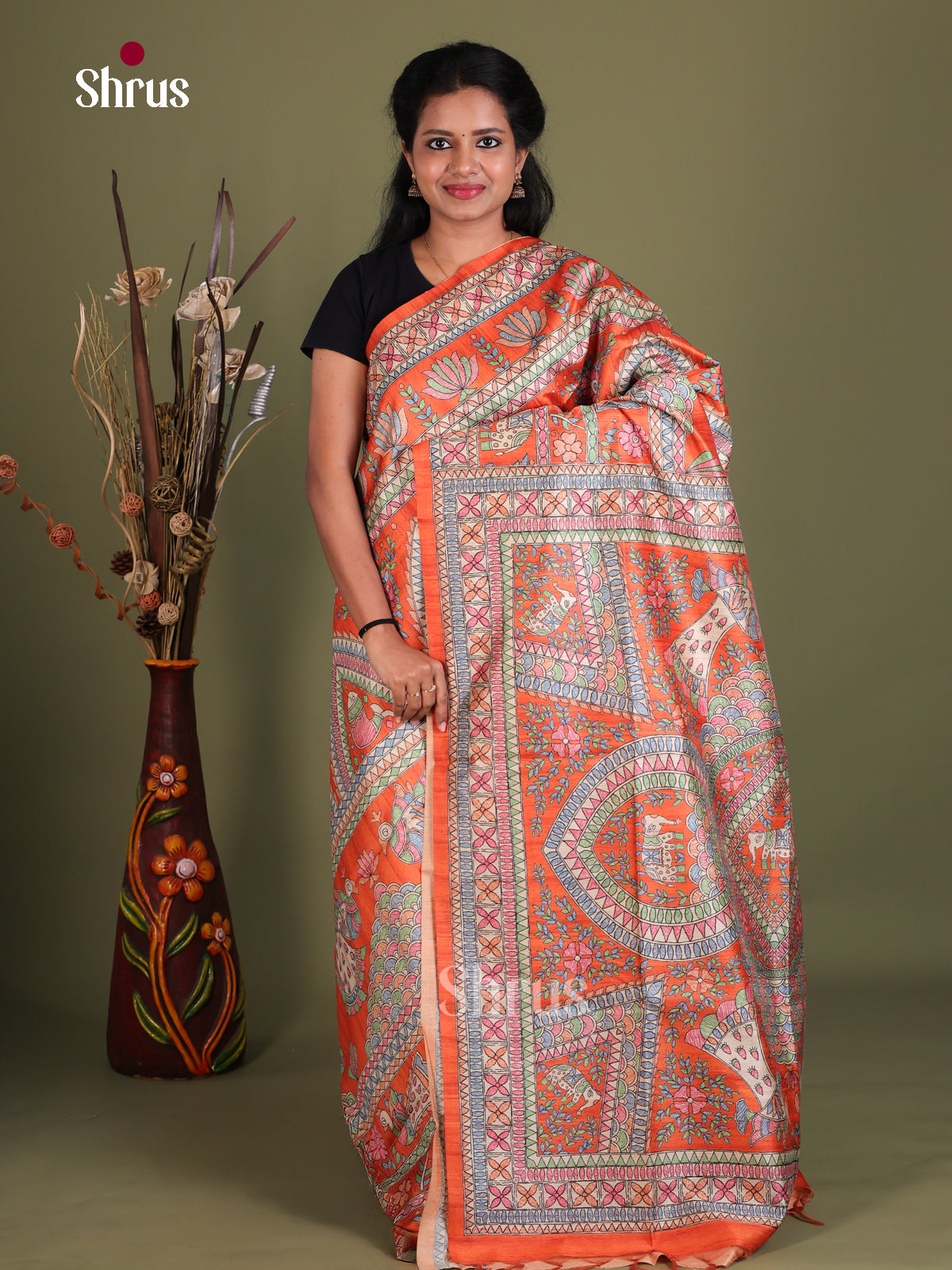 Printed Madhubani Saree - EES12170