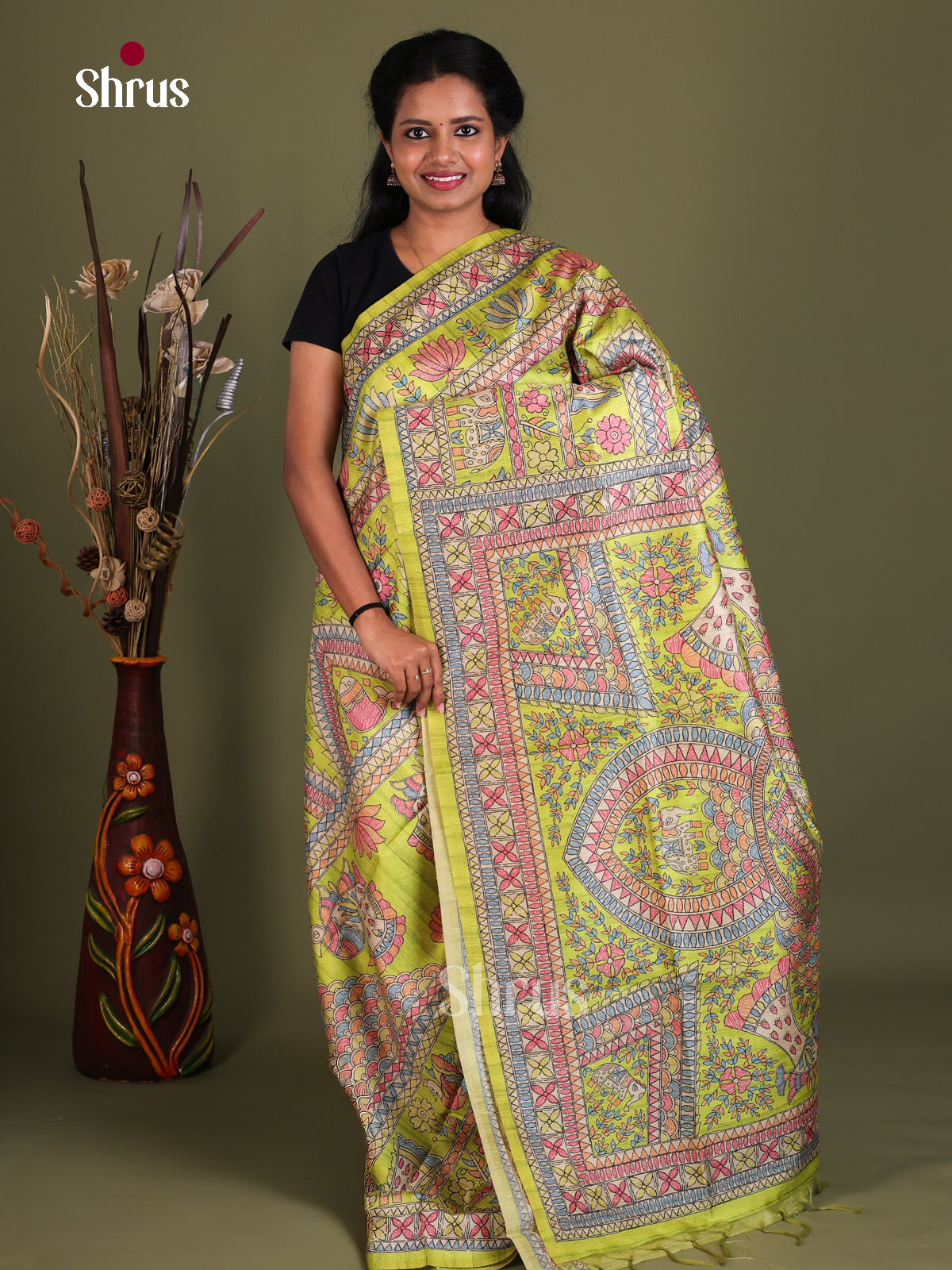 Printed Madhubani Saree - EES12171