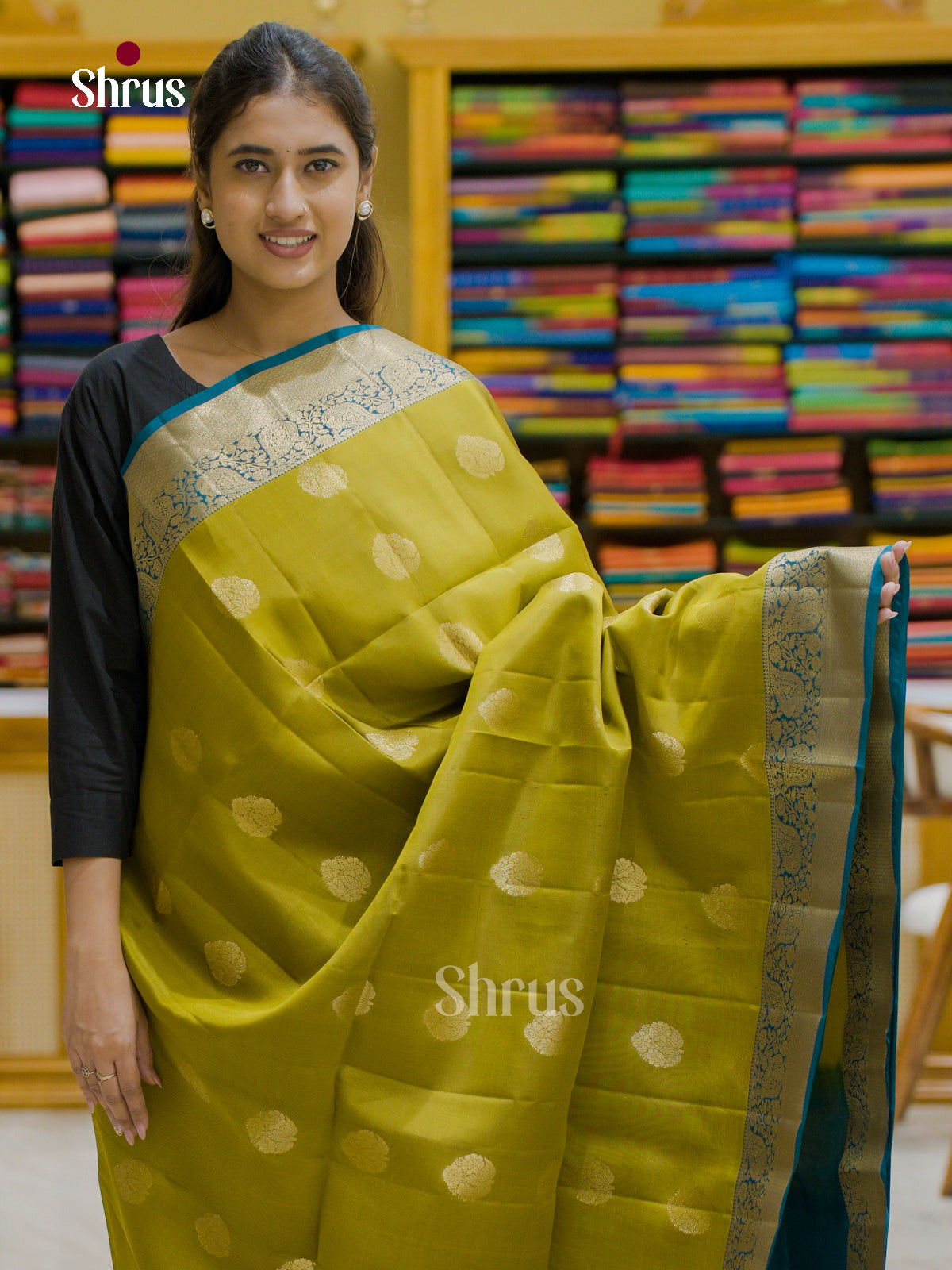 Softsilk-halfpure Saree - EES12177 - Shop on Shrus.com